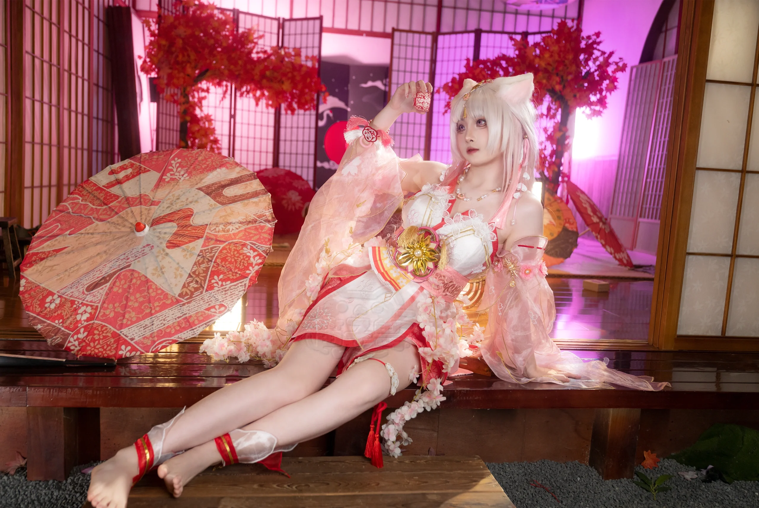 【胡桃樱云天女cos】红枫与纸伞下的阴阳师本小姐 - 第 8 张