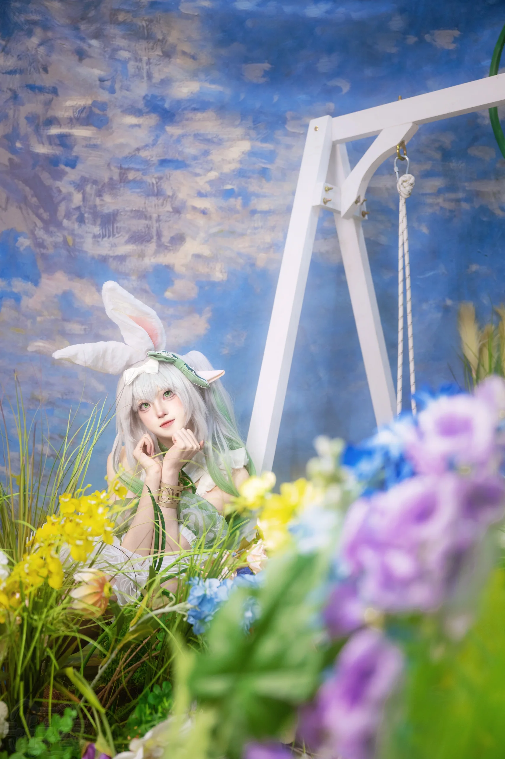 【纳西妲cos】兔兔女仆同人造型的花园与漫展拍摄记录 - 第 2 张