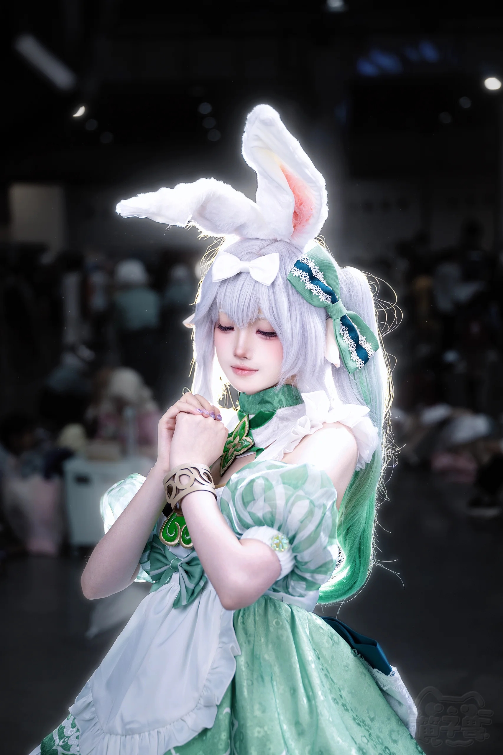 【纳西妲cos】兔兔女仆同人造型的花园与漫展拍摄记录 - 第 4 张
