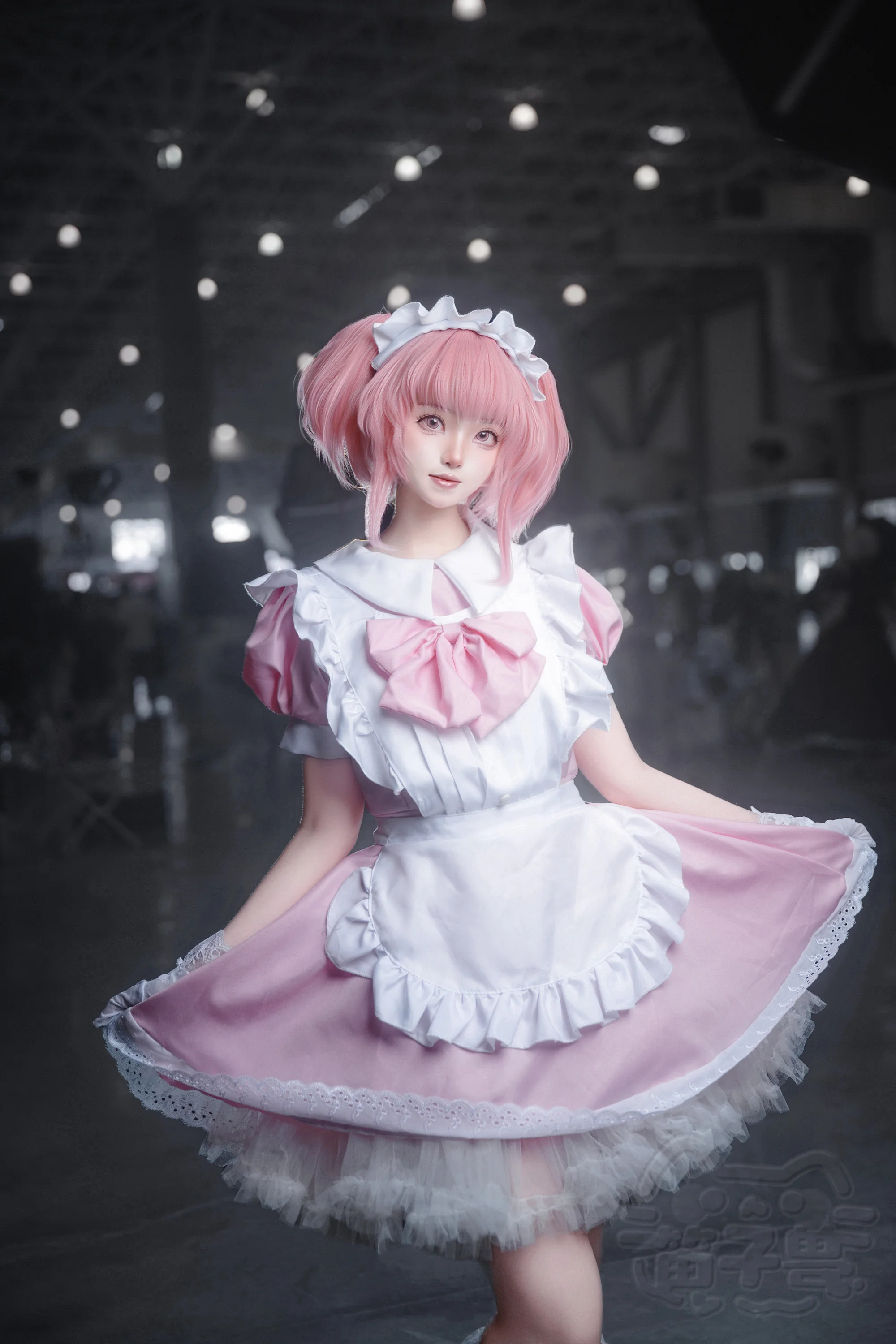 【鹿目圆cos】魔法少女小圆，咖啡厅主题场照记录