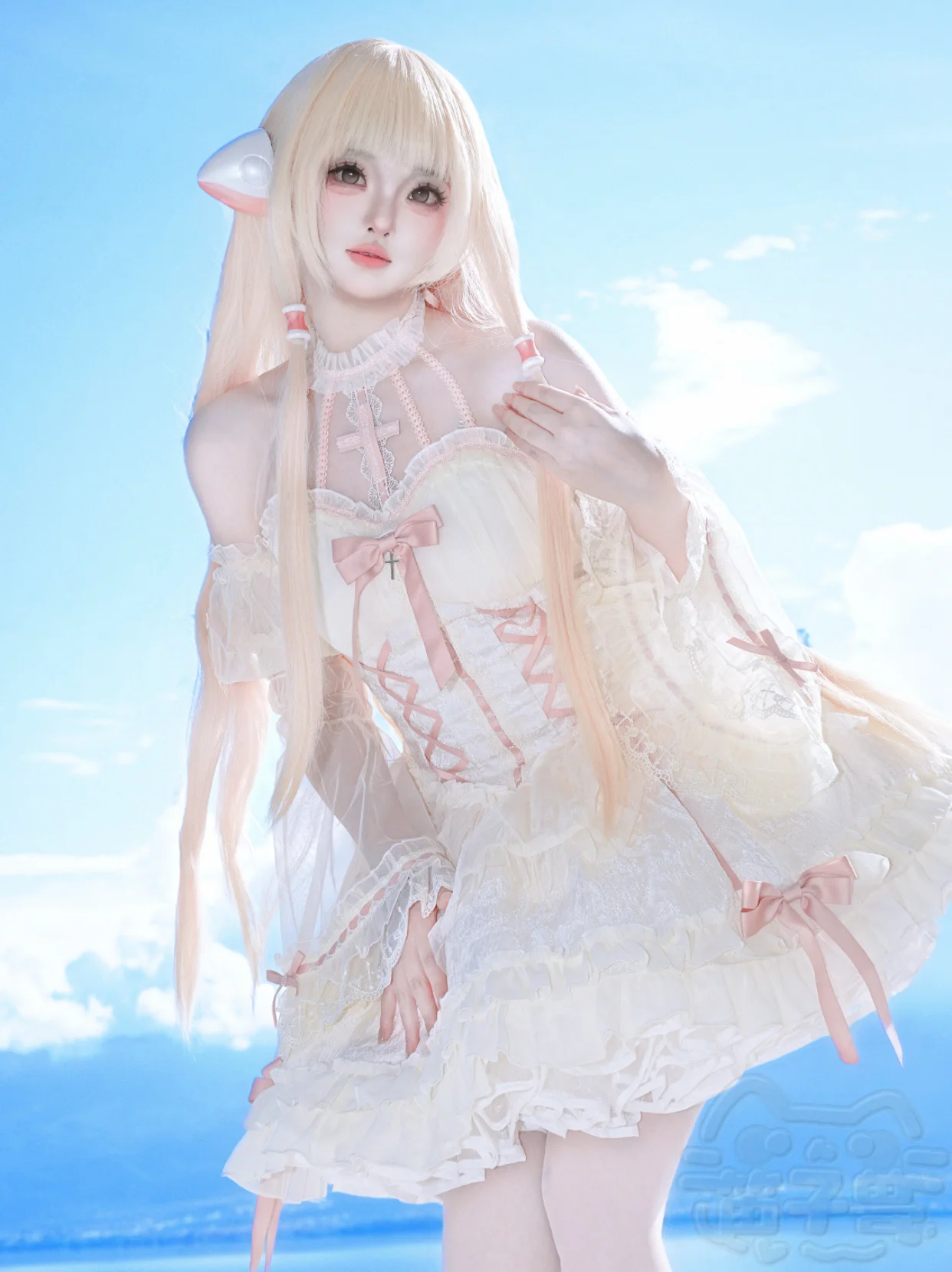 【小叽cos】人形电脑天使心，在风与光中定格电子蝴蝶 - 第 1 张