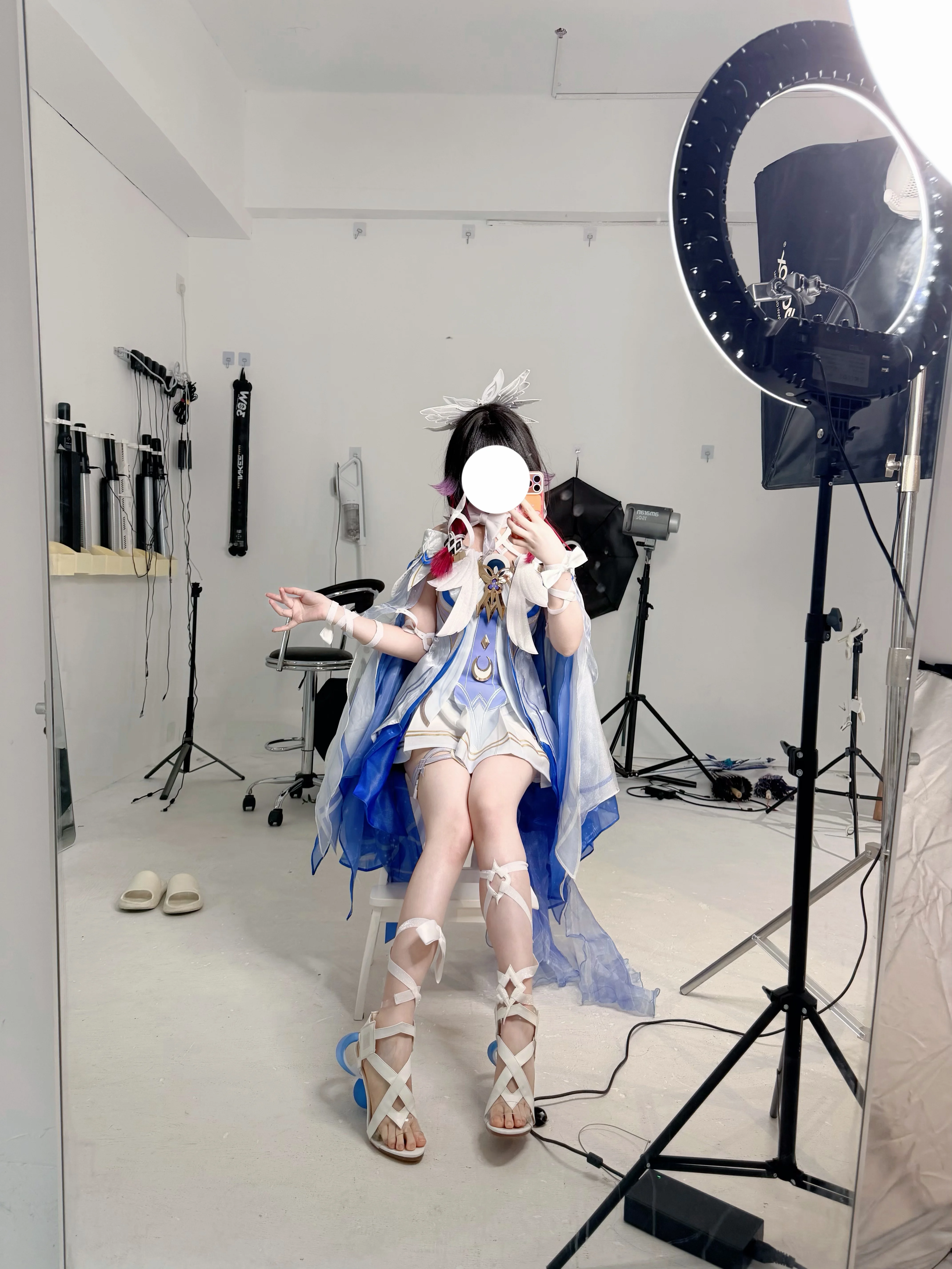【哥伦比娅cos】三分家的少女质感还原，原神里的轻盈仙气 - 第 1 张