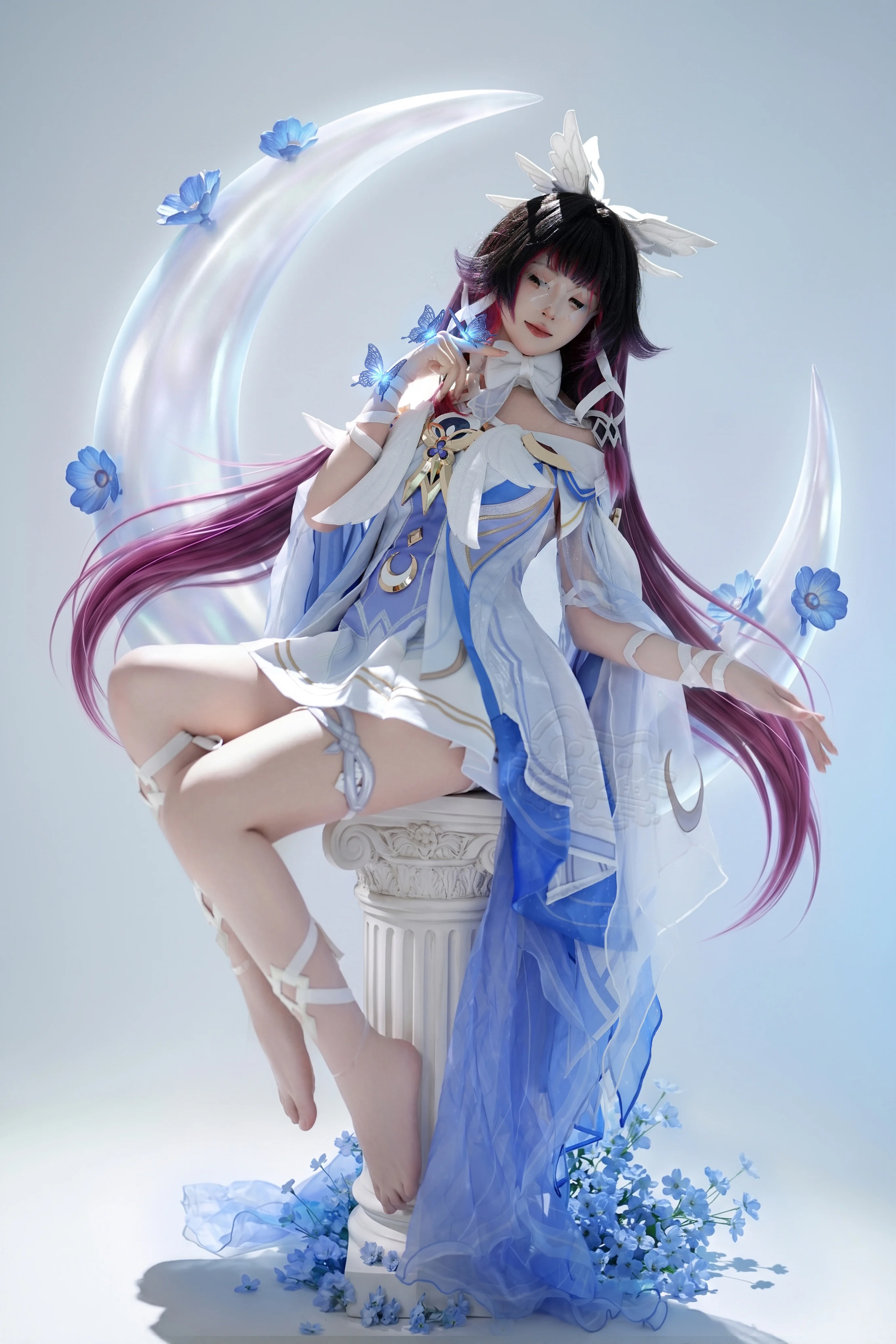 【哥伦比娅cos】原神里的少女，静谧如月 - 第 1 张