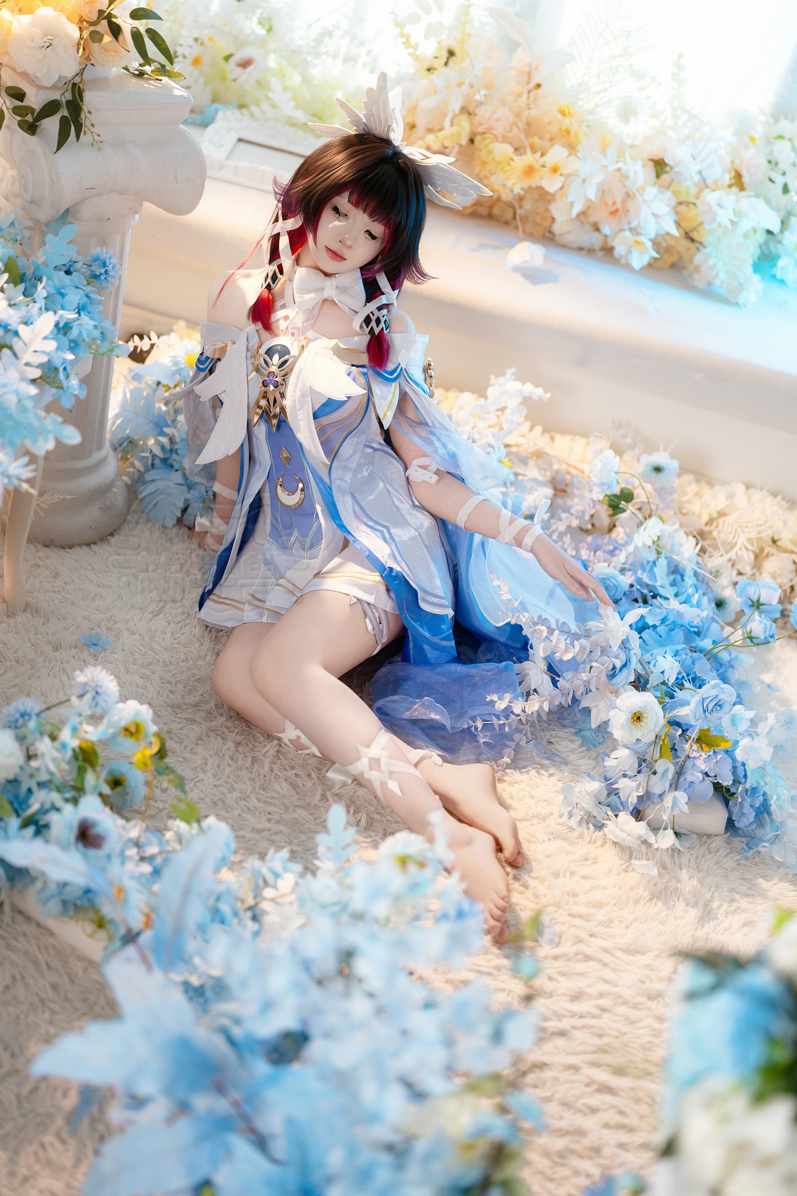【哥倫比婭cos】月色真美，原神少女的靜謐時刻 - 第 1 張