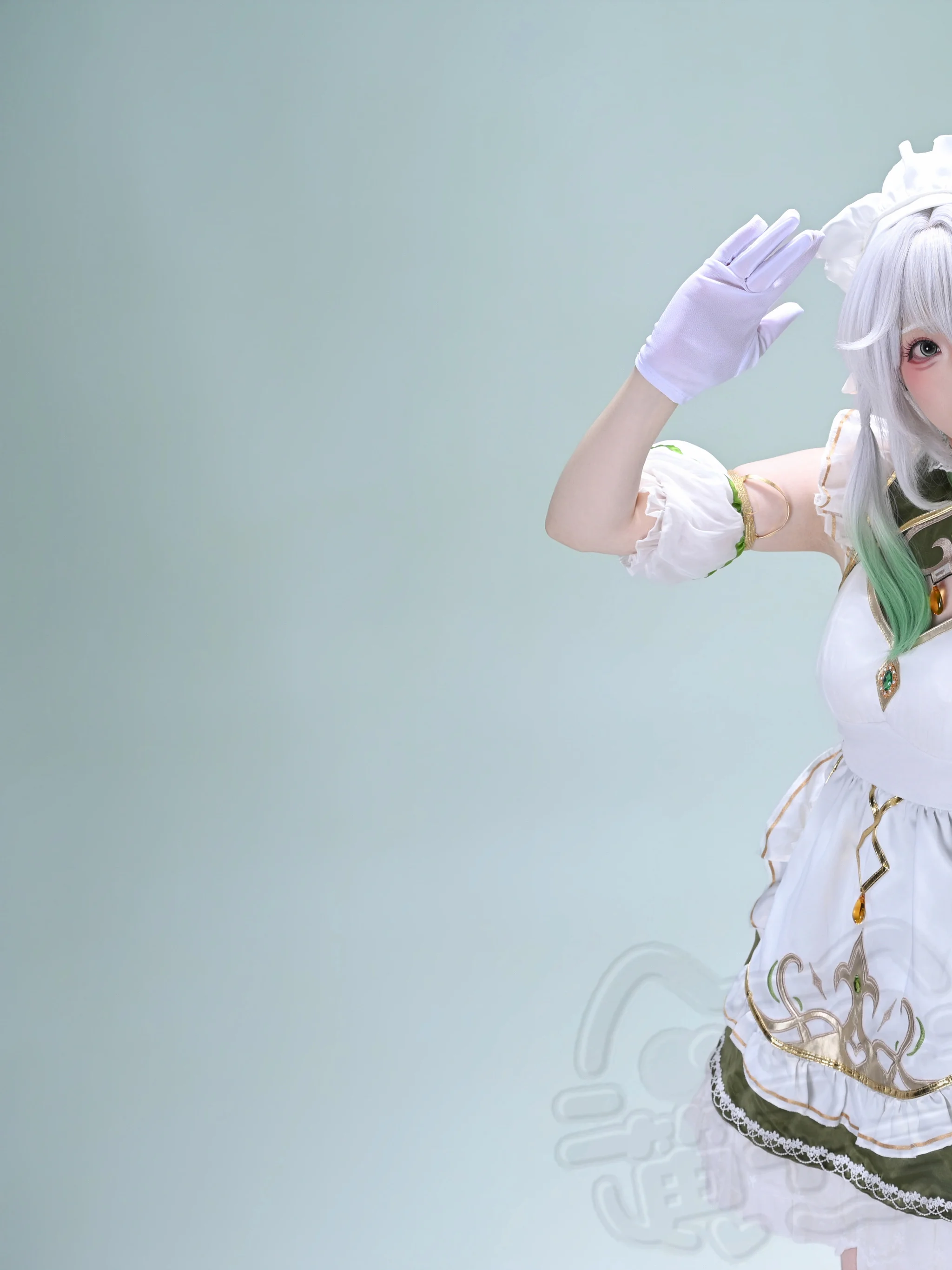 【納西妲cos】原神森林的約定，薄荷綠與純白的初春定格 - 第 1 張