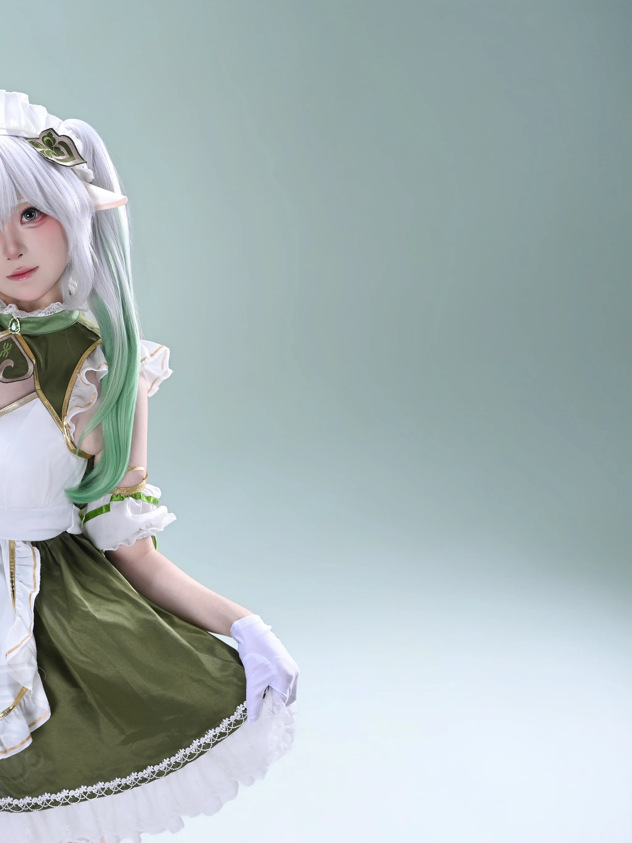 【納西妲cos】原神森林的約定，薄荷綠與純白的初春定格 - 第 2 張