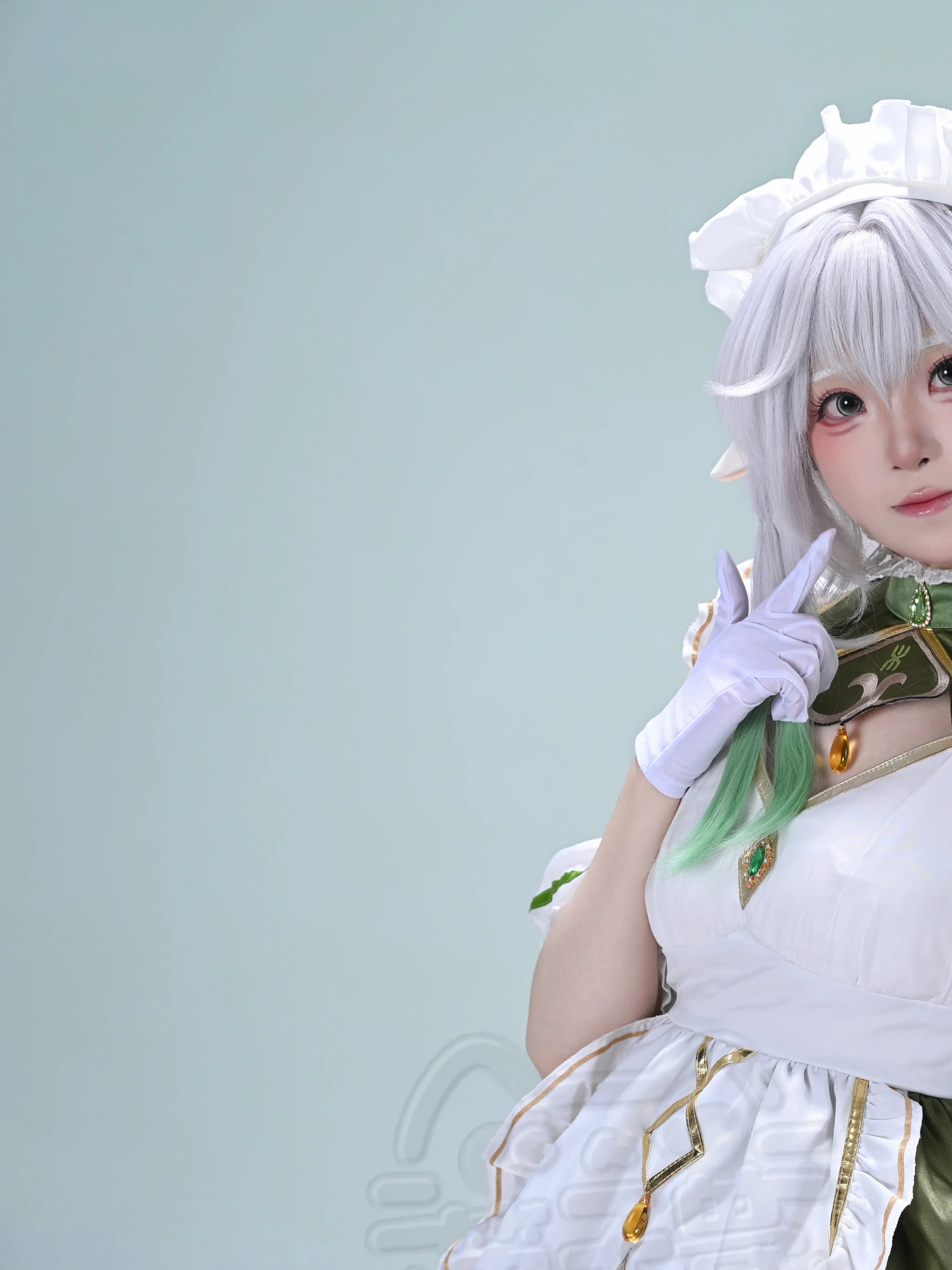 【納西妲cos】原神森林的約定，薄荷綠與純白的初春定格 - 第 3 張