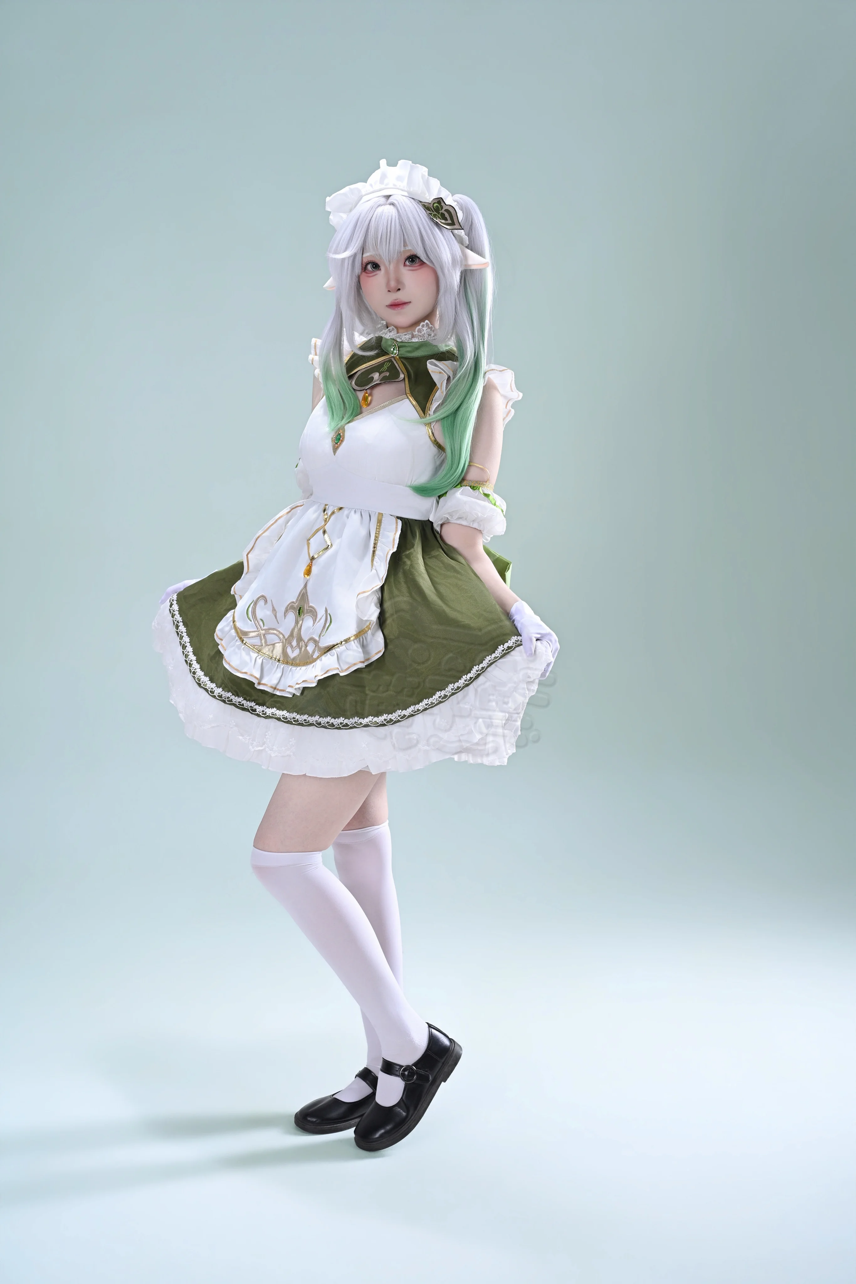 【納西妲cos】原神森林的約定，薄荷綠與純白的初春定格