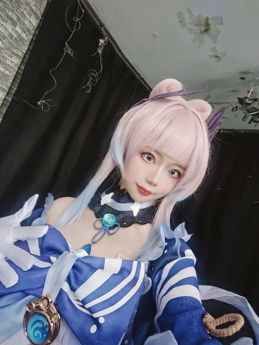 【珊瑚宫心海cos】原神里的那抹水蓝，捕捉观赏鱼的一点灵气 - 第 3 张