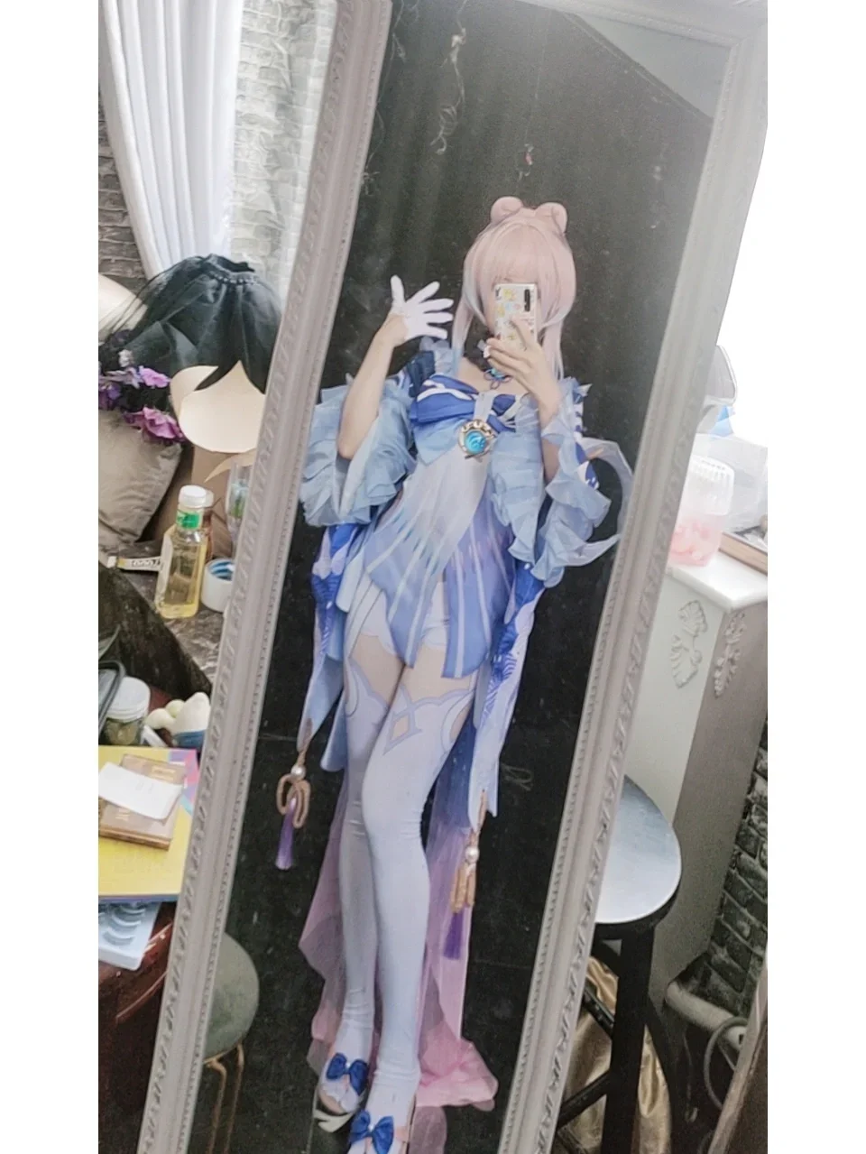 【珊瑚宫心海cos】原神里的那抹水蓝，捕捉观赏鱼的一点灵气 - 第 4 张