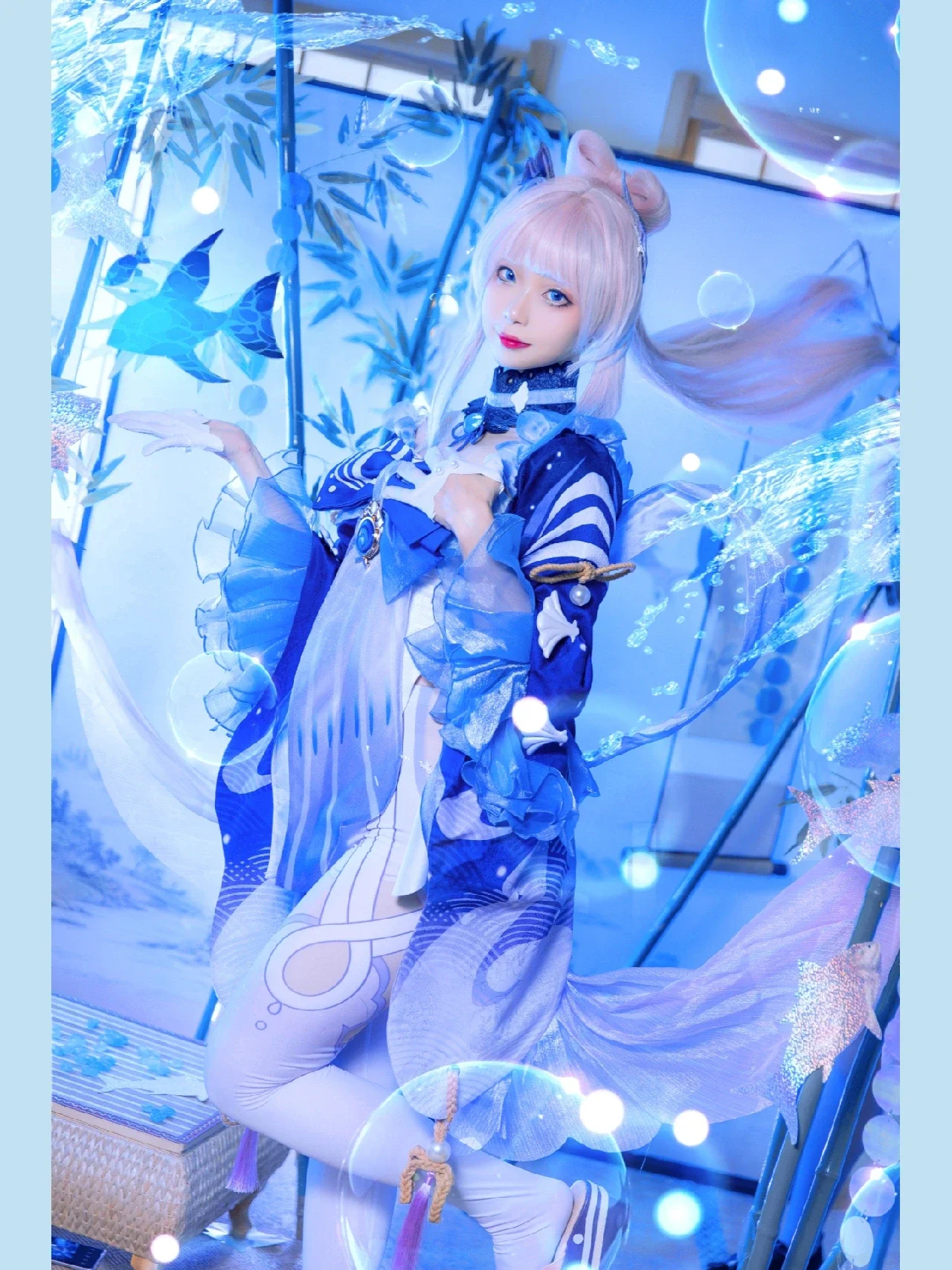 【珊瑚宫心海cos】原神海祇岛神巫女的蓝调时刻 - 第 2 张