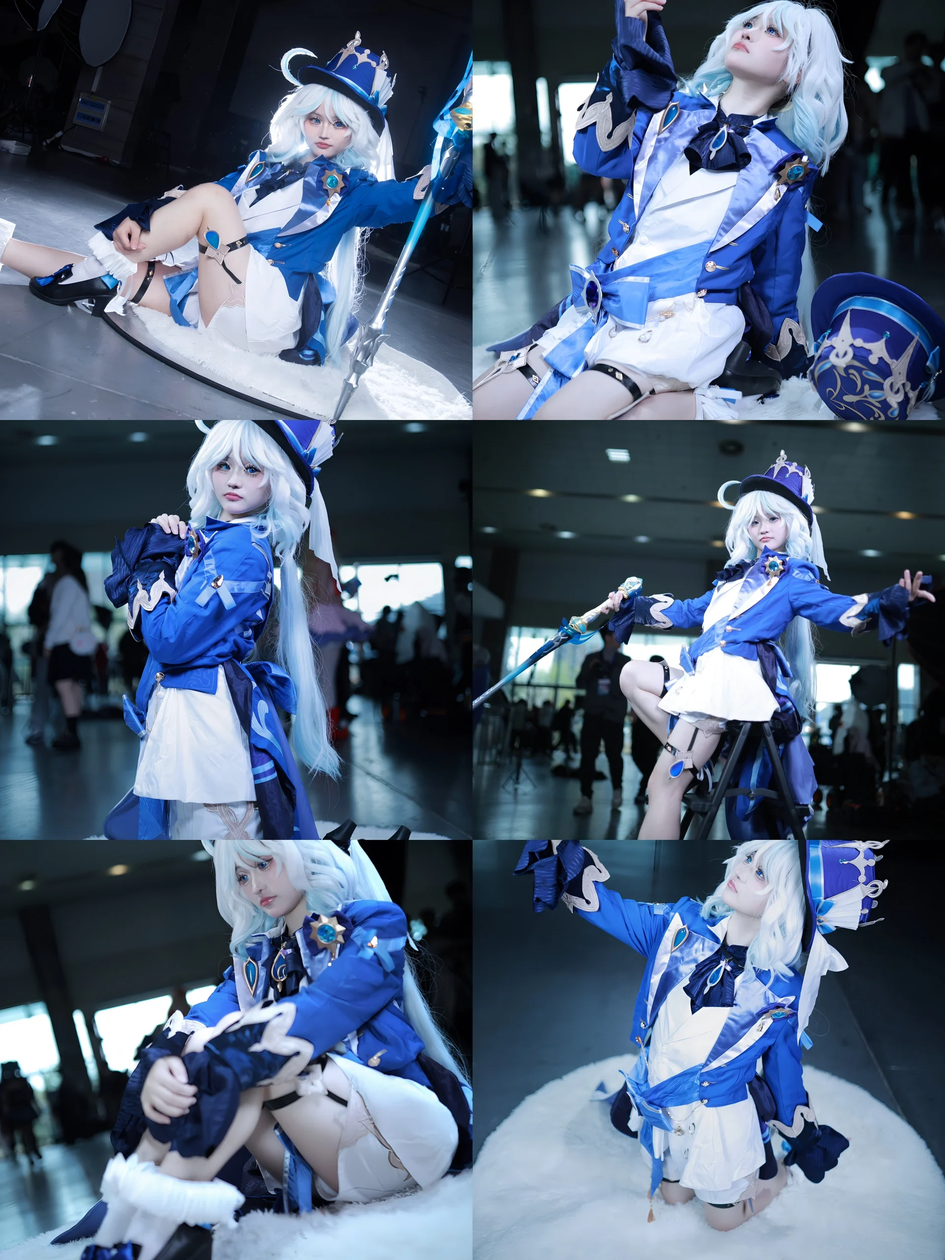 【芙宁娜cos】关于坐姿动作的细节表现与场景融合 - 第 1 张
