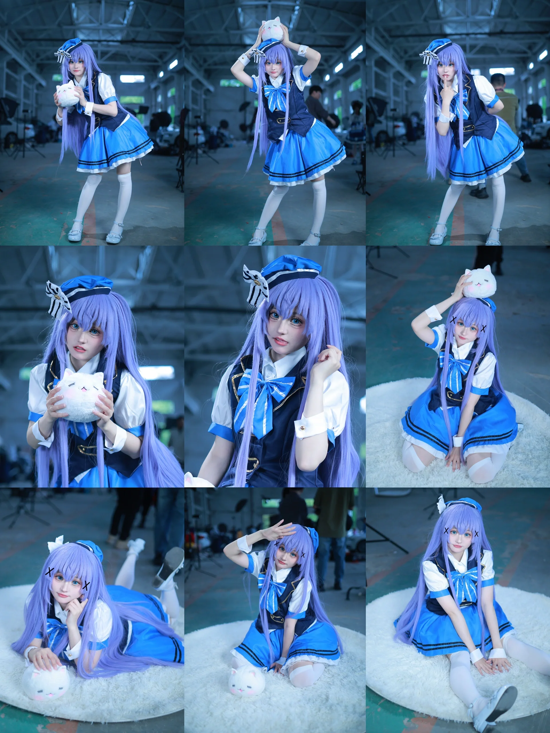 【香风智乃cos】蓝白水手服萌妹的万用动作与表情参考 - 第 1 张