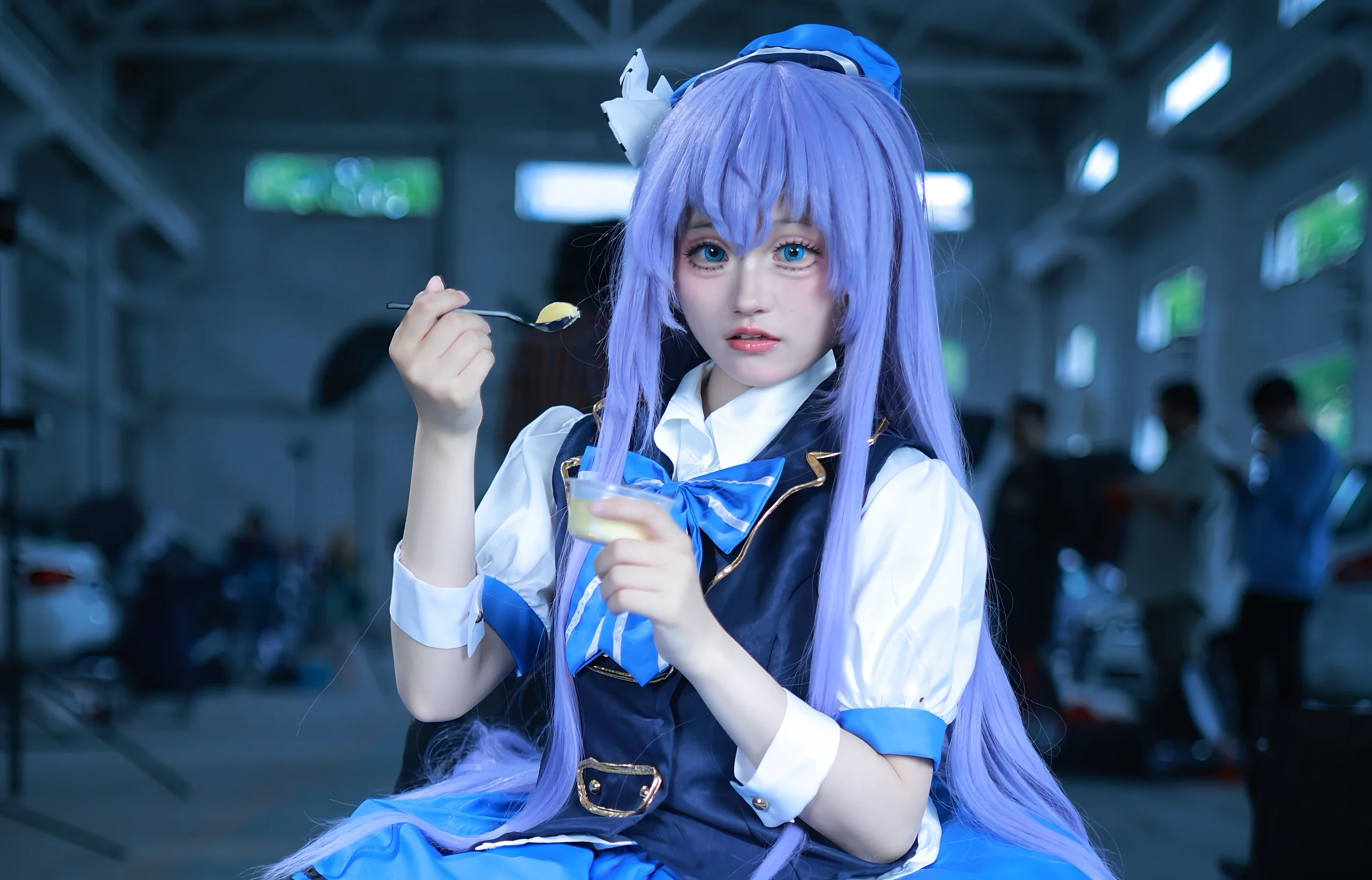 【香风智乃cos】蓝白水手服萌妹的万用动作与表情参考 - 第 14 张