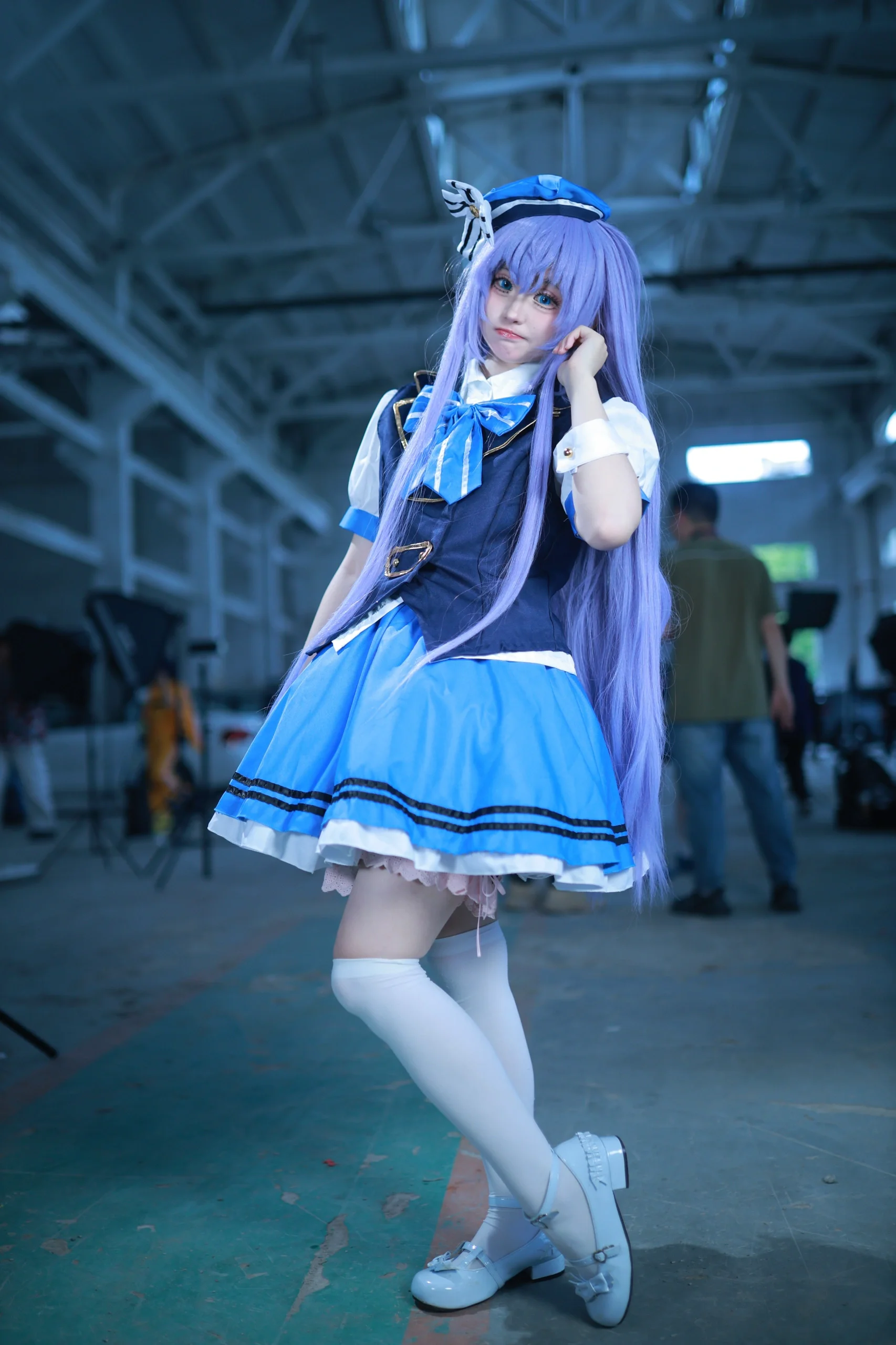 【香风智乃cos】蓝白水手服萌妹的万用动作与表情参考 - 第 15 张