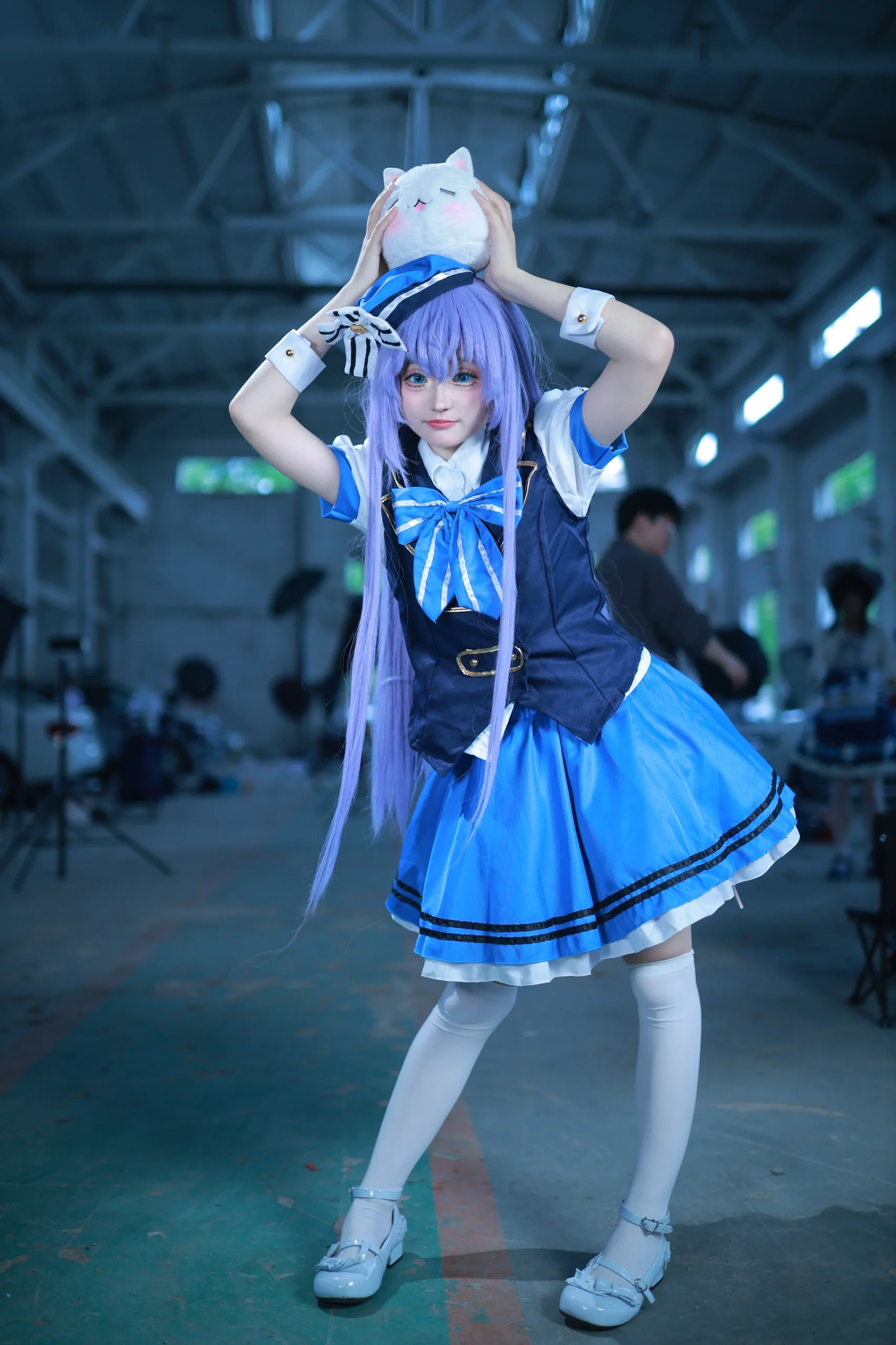 【香风智乃cos】蓝白水手服萌妹的万用动作与表情参考 - 第 3 张