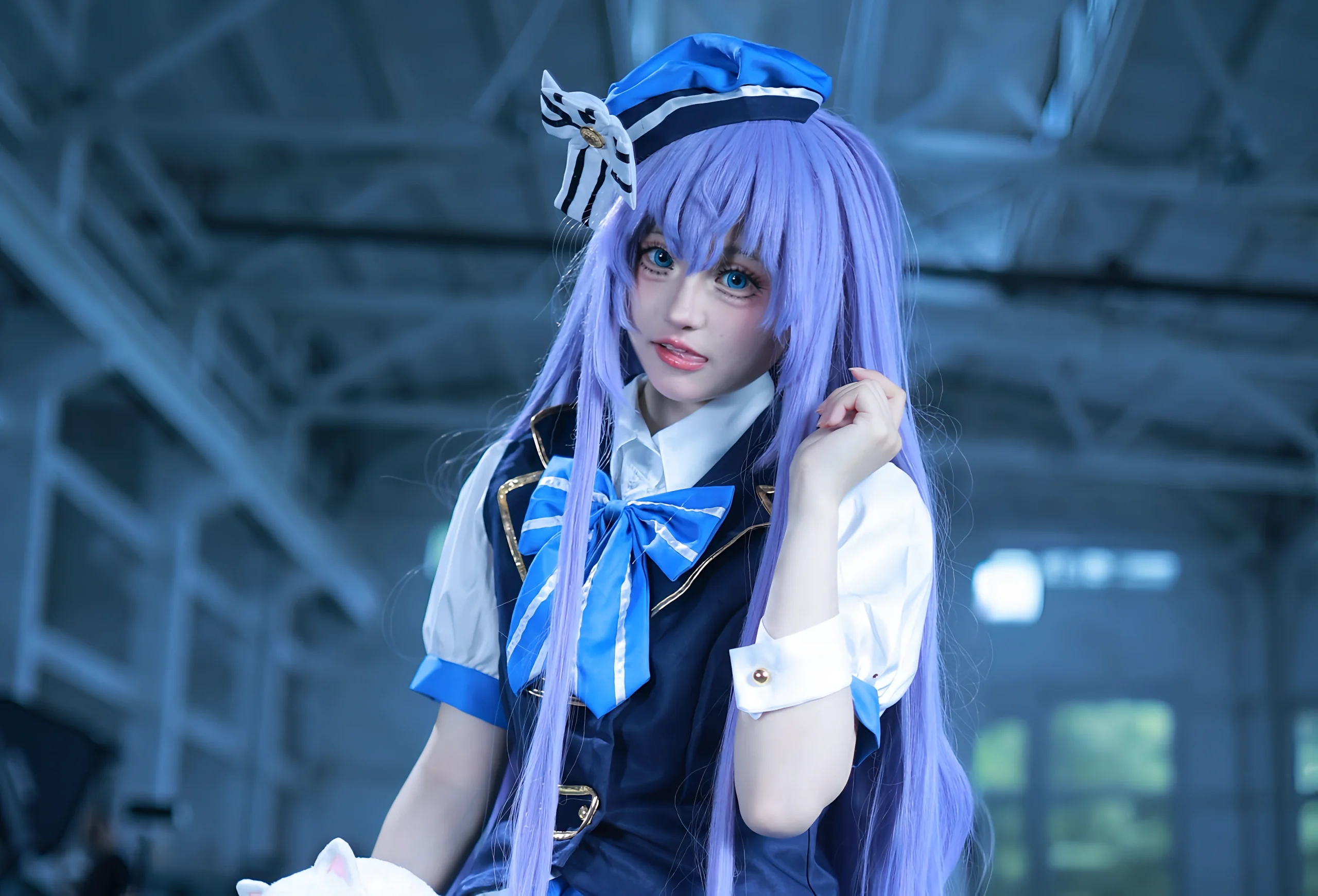 【香风智乃cos】蓝白水手服萌妹的万用动作与表情参考 - 第 6 张
