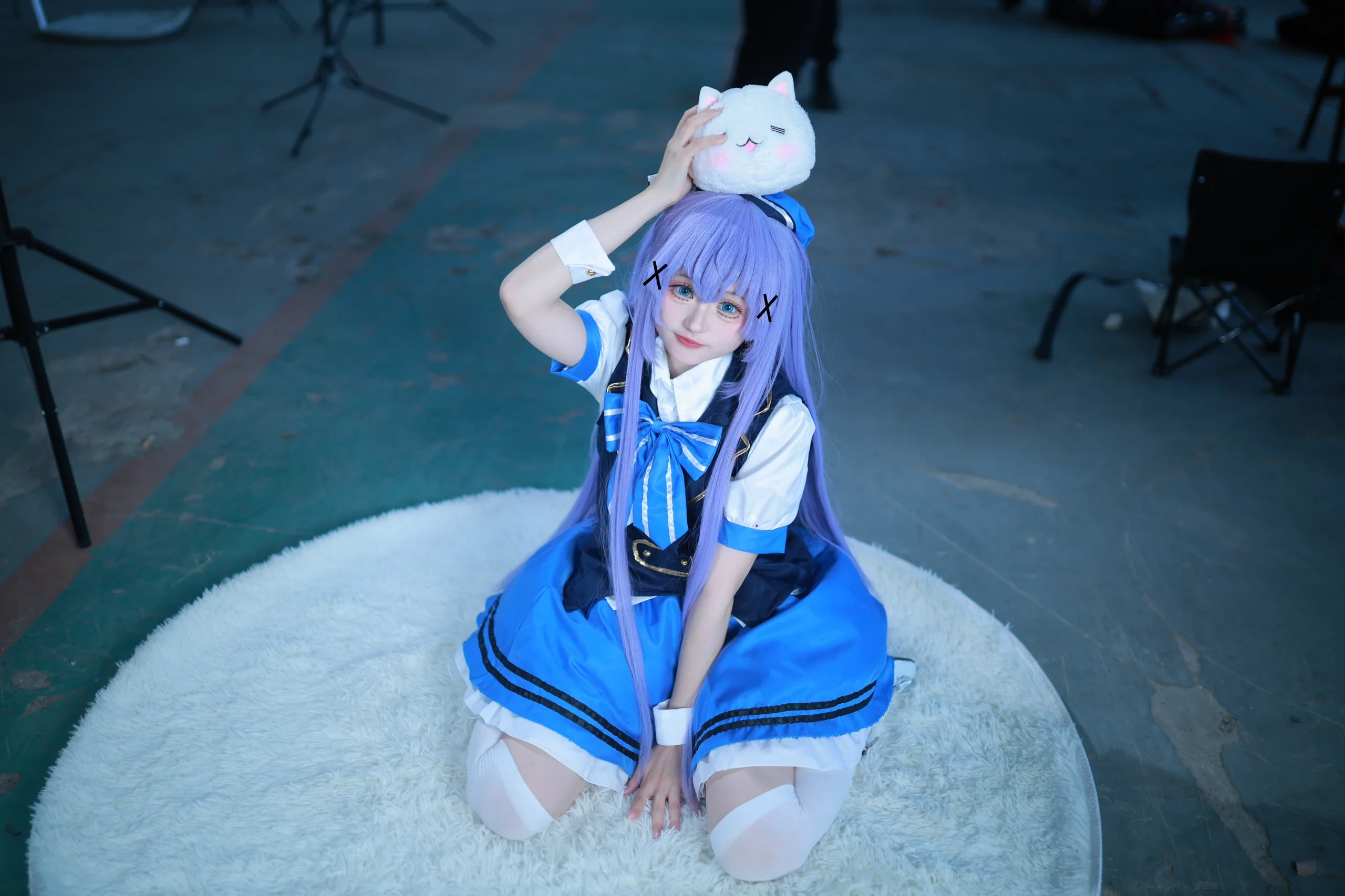 【香风智乃cos】蓝白水手服萌妹的万用动作与表情参考 - 第 7 张