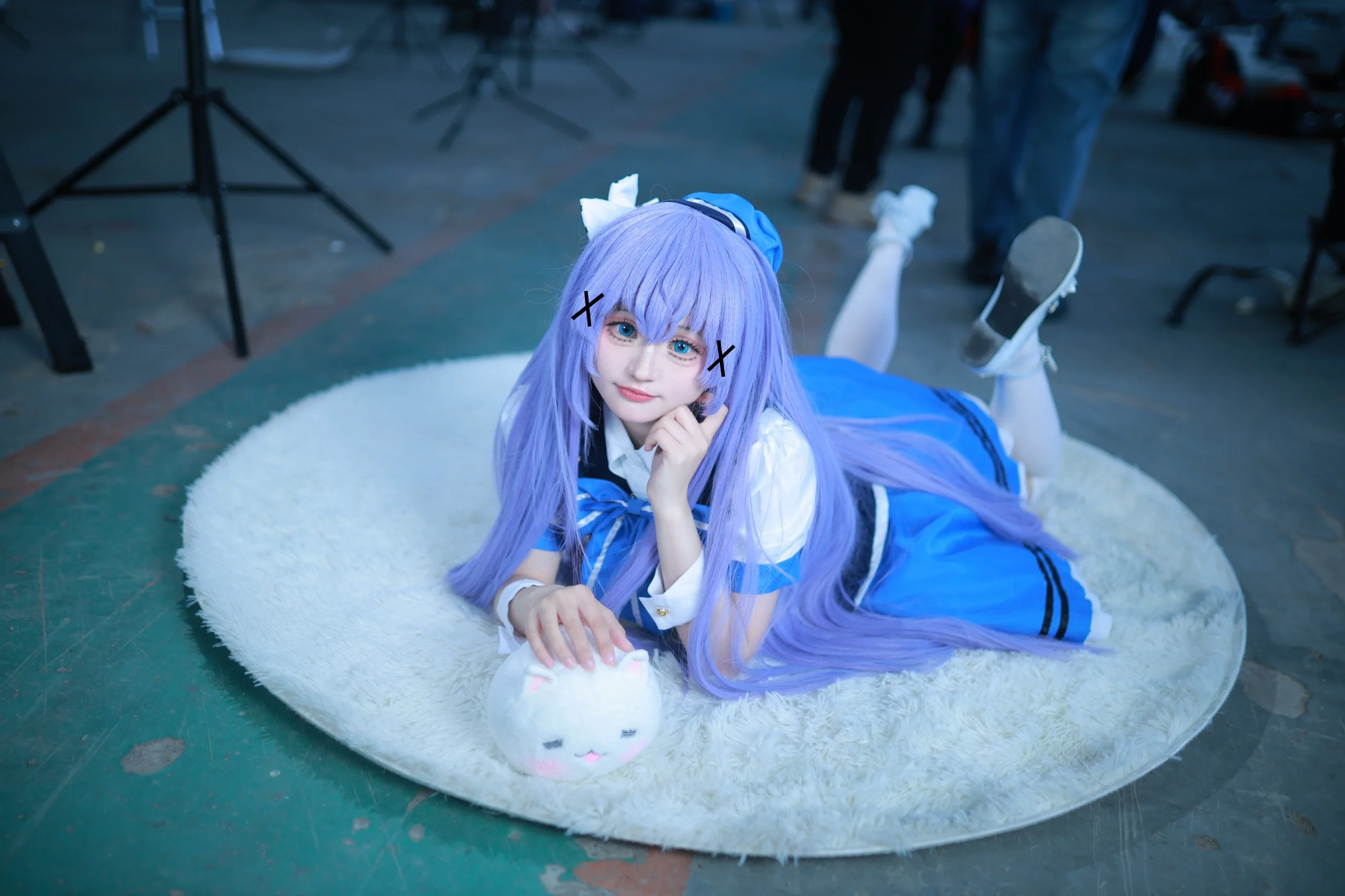【香风智乃cos】蓝白水手服萌妹的万用动作与表情参考 - 第 8 张