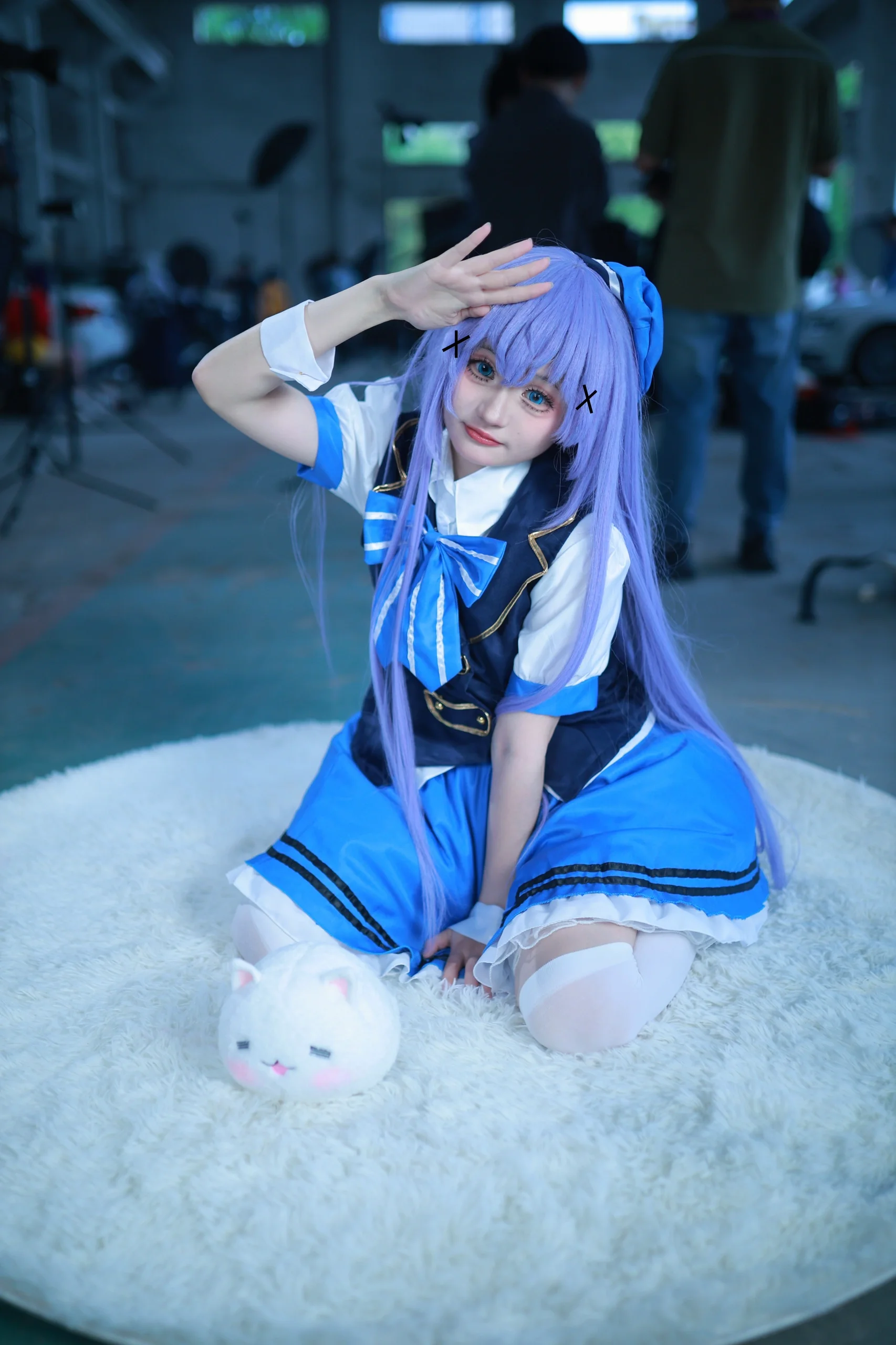 【香风智乃cos】蓝白水手服萌妹的万用动作与表情参考 - 第 9 张