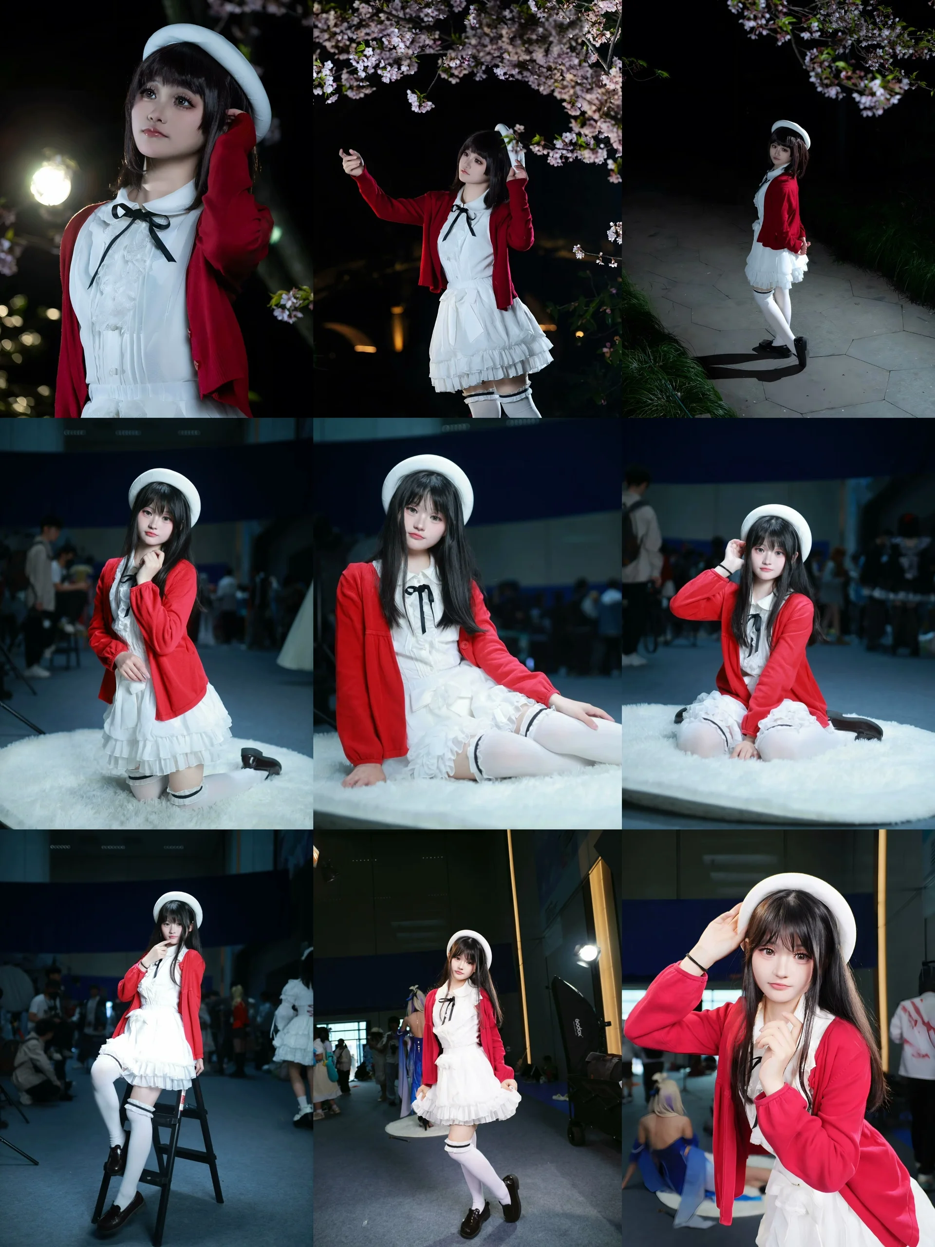 【加藤惠cos】路人女主的养成方法，夜樱场照动作参考 - 第 1 张