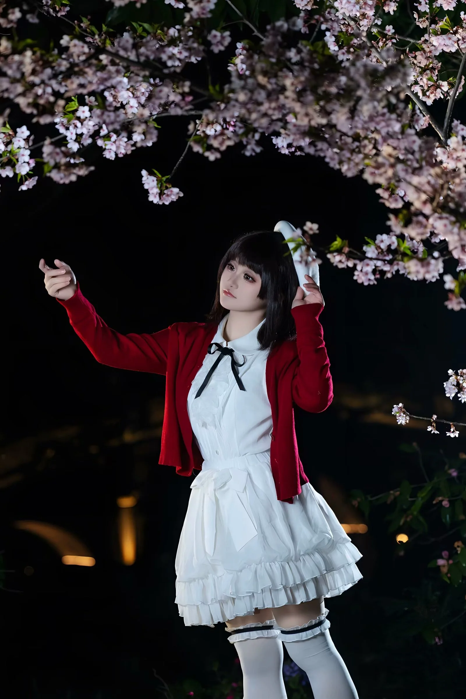【加藤惠cos】路人女主的养成方法，夜樱场照动作参考 - 第 3 张