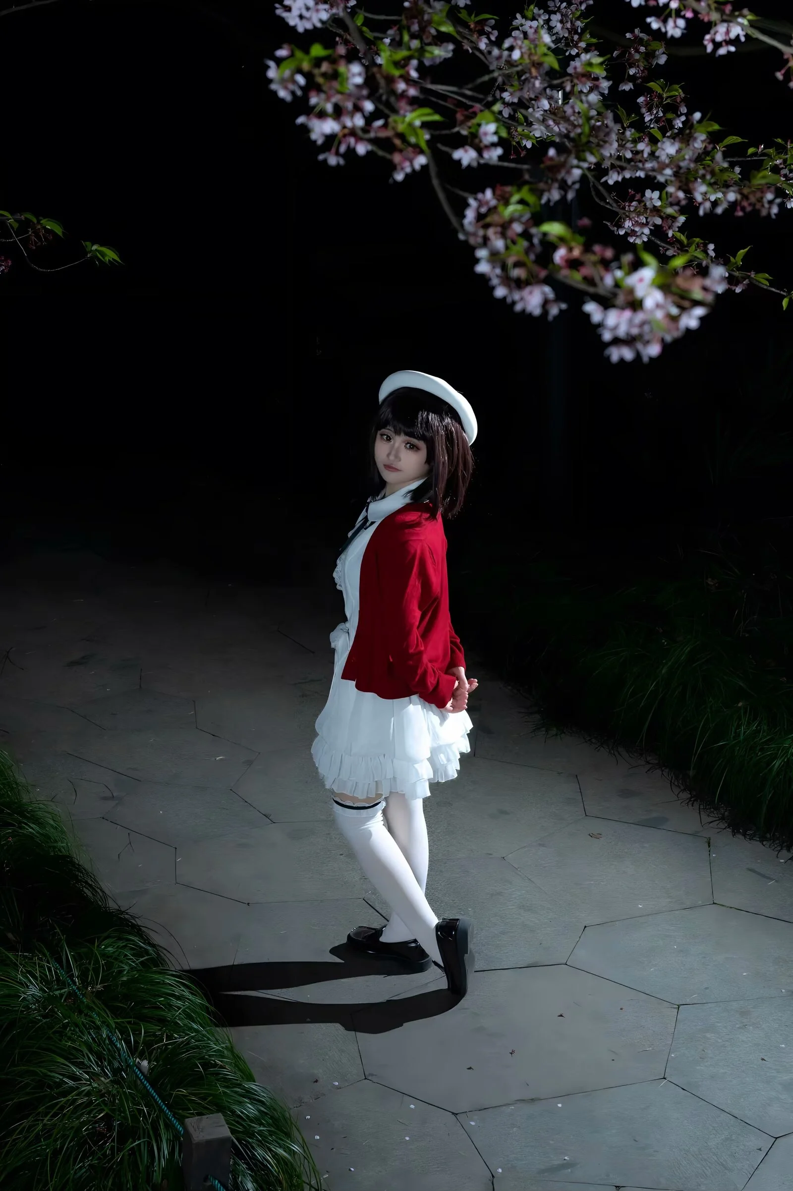 【加藤惠cos】路人女主的养成方法，夜樱场照动作参考 - 第 4 张