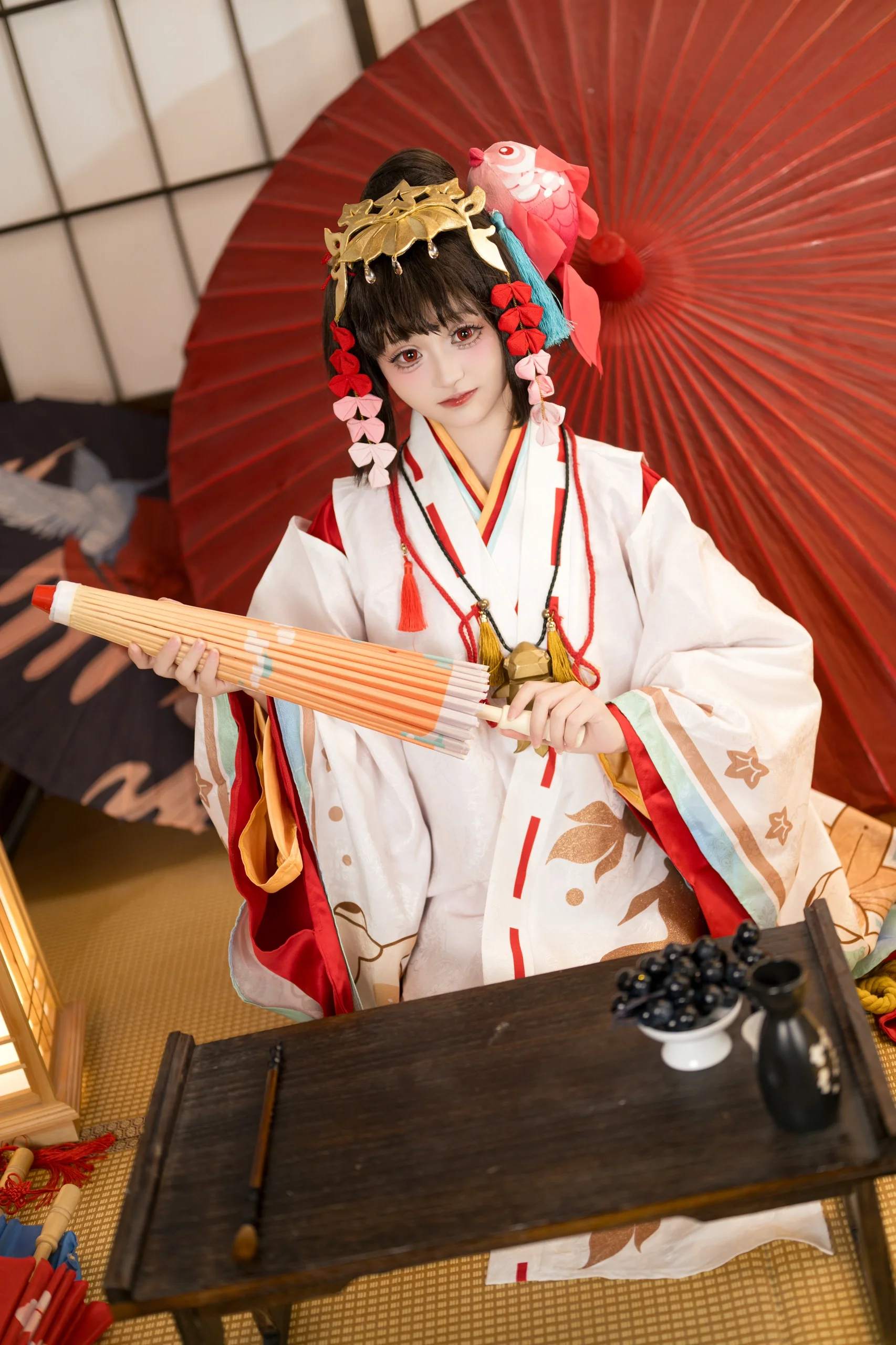 【神樂cos】陰陽師神樂稚子之憶，舞前的靜謐 - 第 11 張