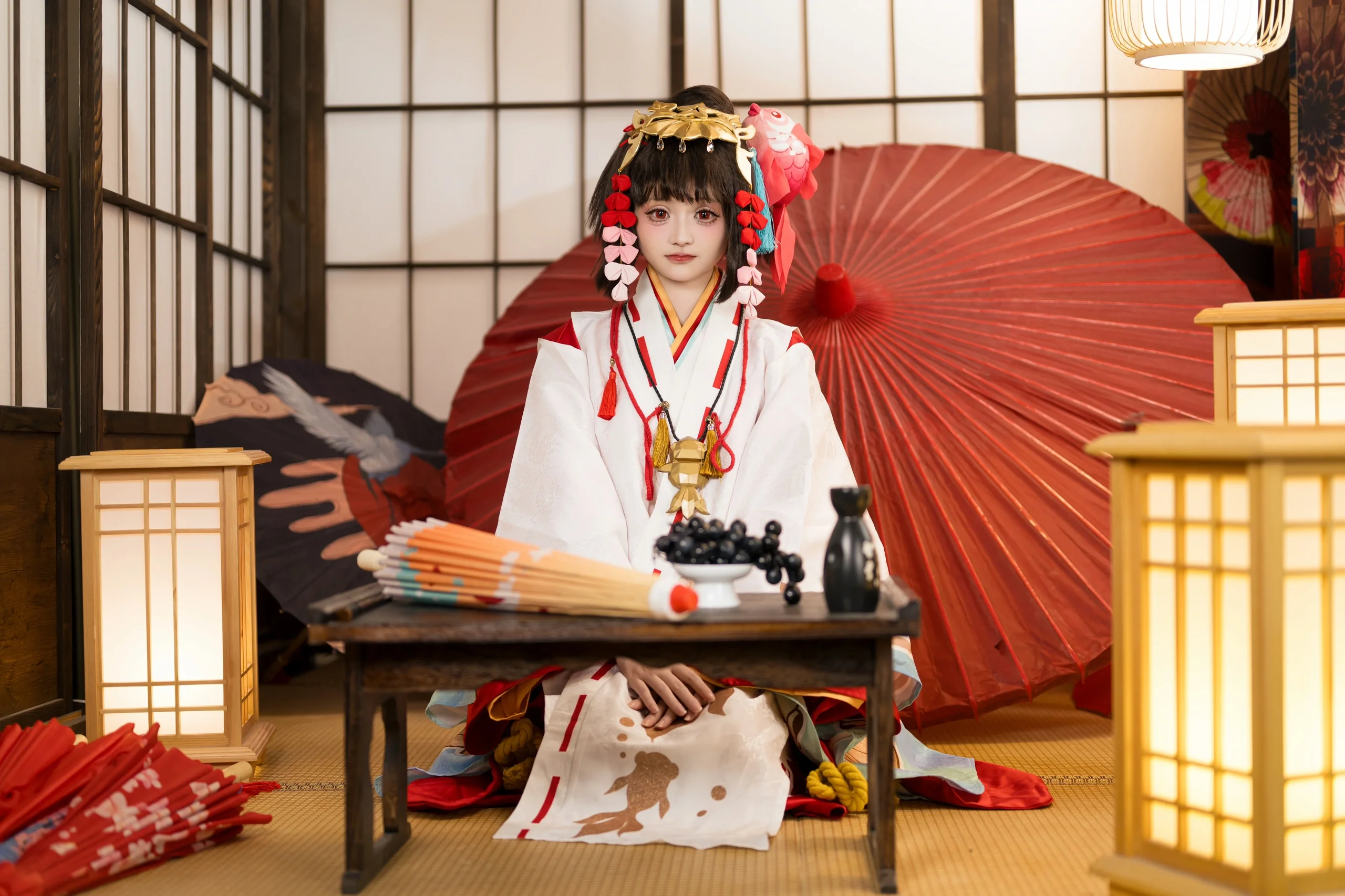 【神樂cos】陰陽師神樂稚子之憶，舞前的靜謐 - 第 12 張