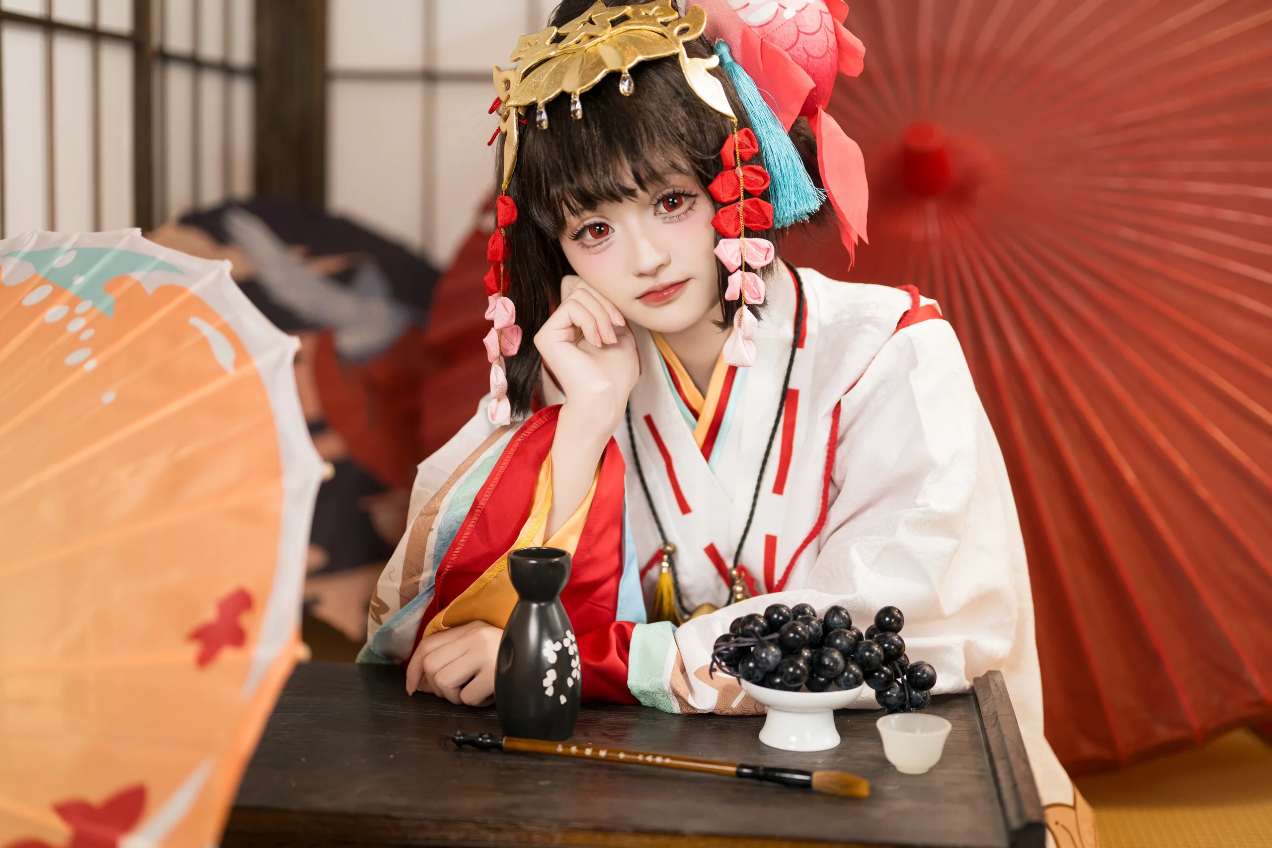 【神樂cos】陰陽師神樂稚子之憶，舞前的靜謐 - 第 5 張