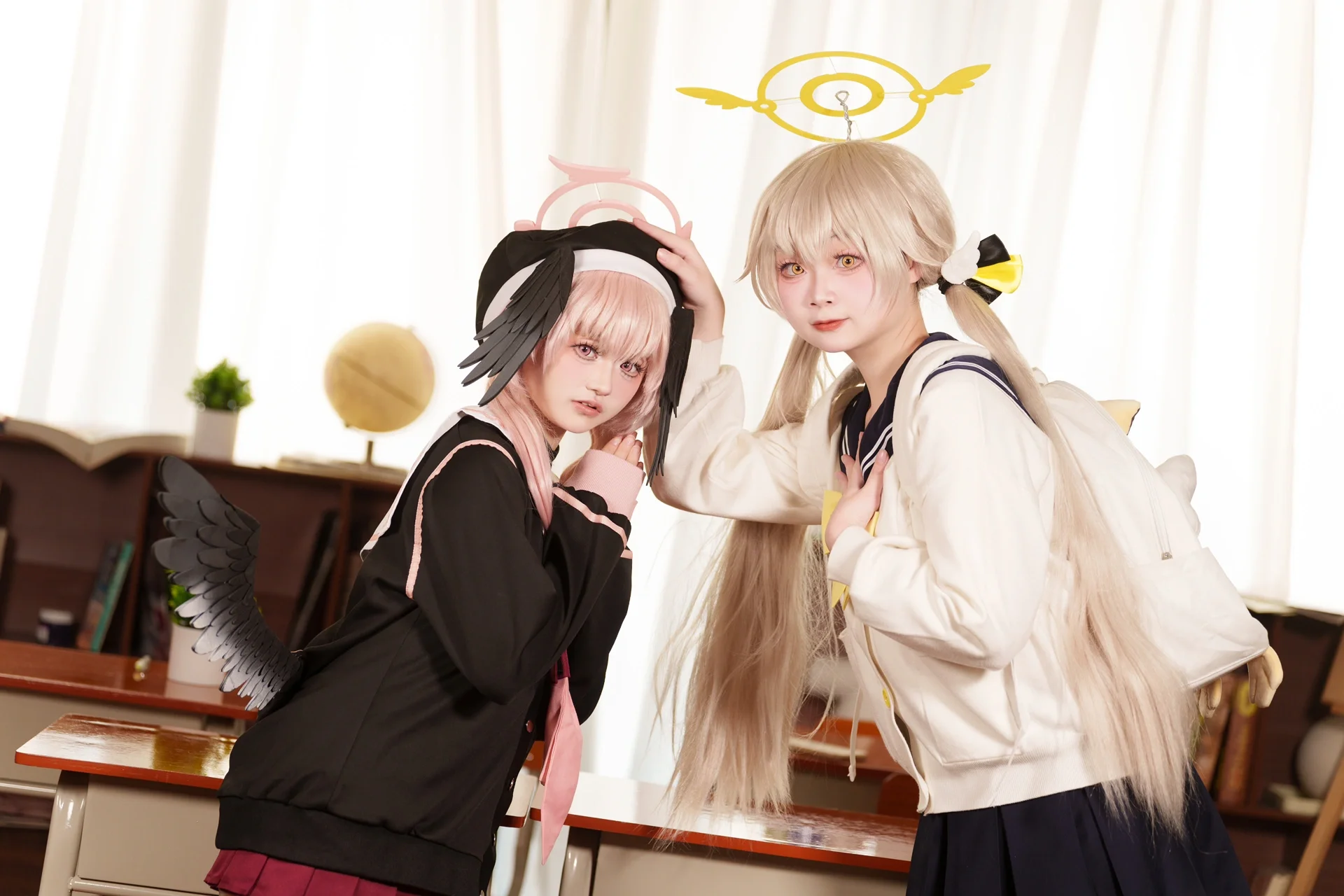 [Shimoe Koharu cosplay] Daily classroom break of Blue Archive's Make-Up Work Club - Image 7