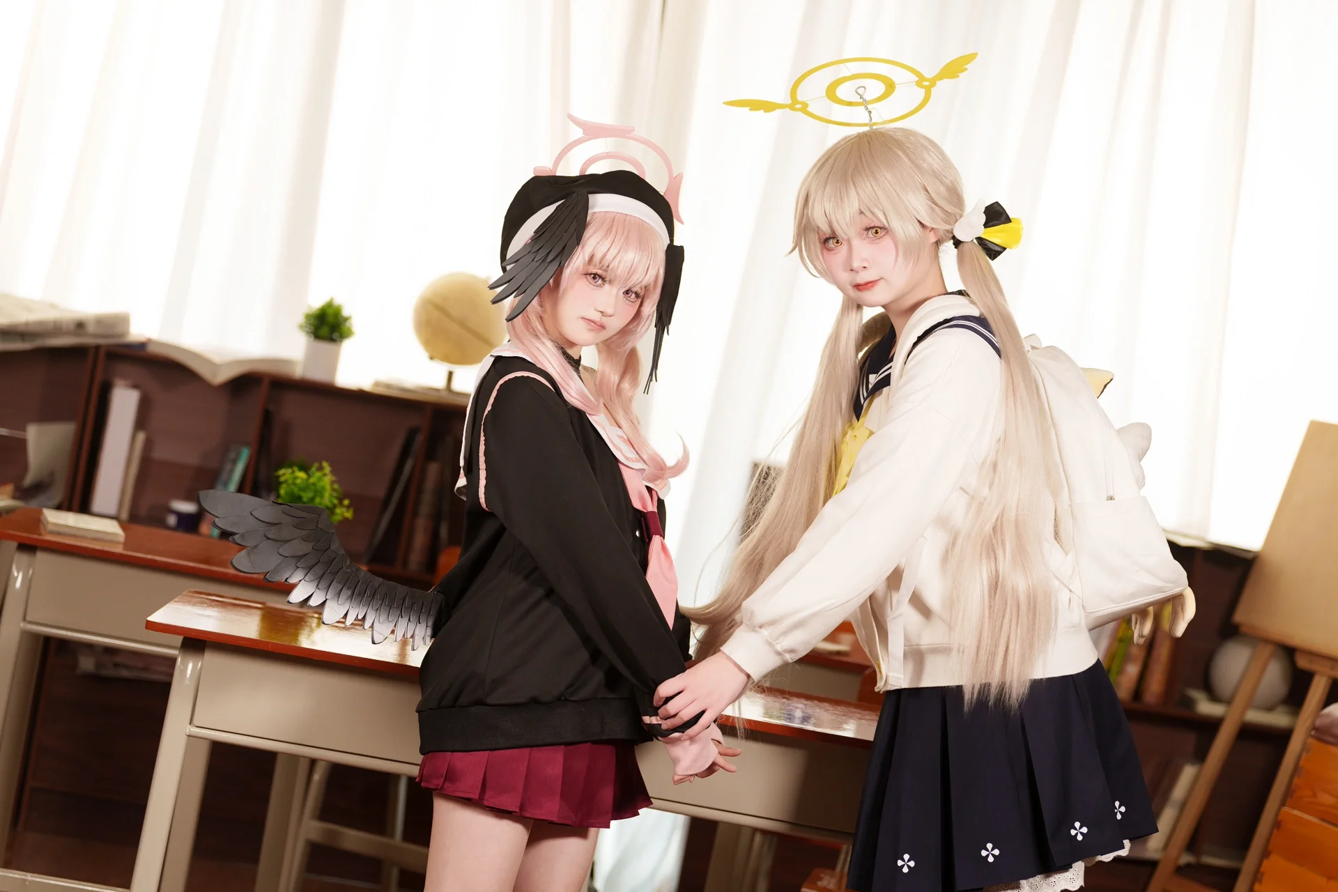 [Shimoe Koharu cosplay] Daily classroom break of Blue Archive's Make-Up Work Club - Image 8