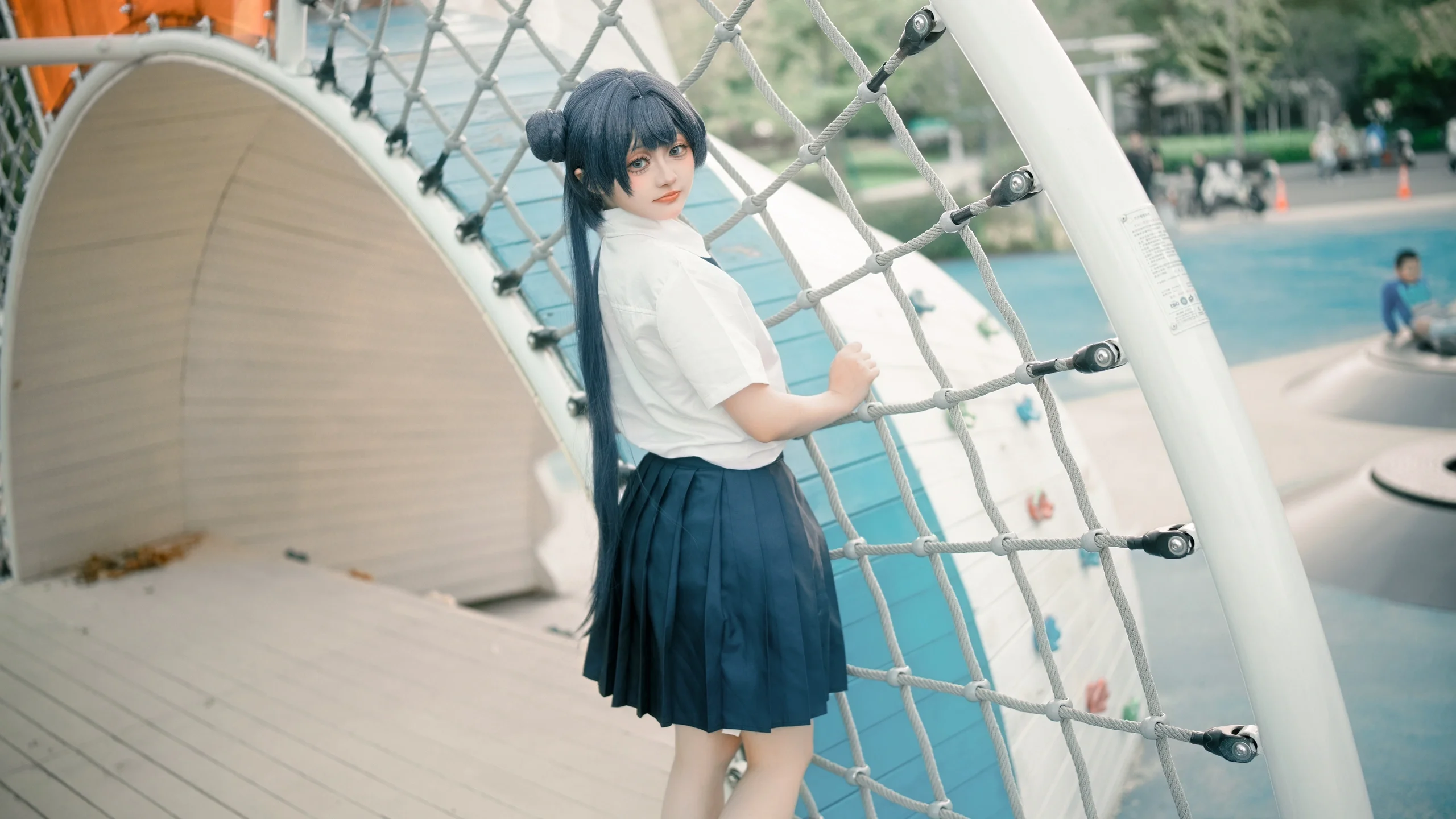 【龙华妃咲cos】蔚蓝档案里的夏日青春，在游乐场过个生日吧 - 第 3 张