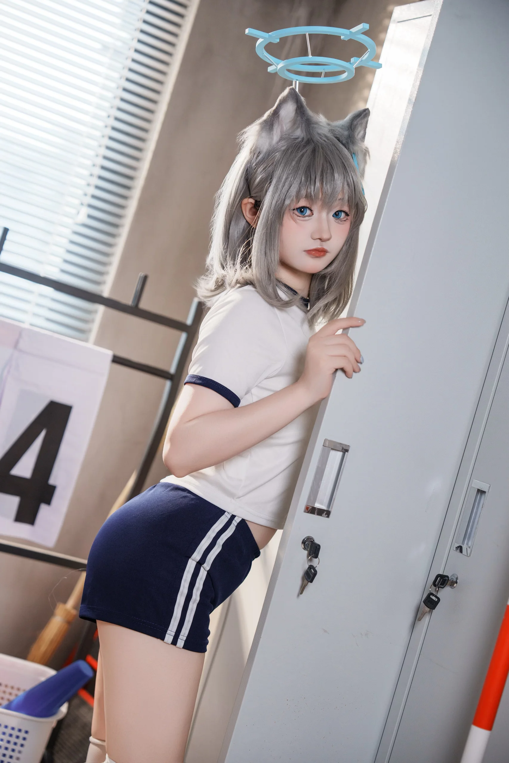 【砂狼白子cos】更衣室里的体操服日常