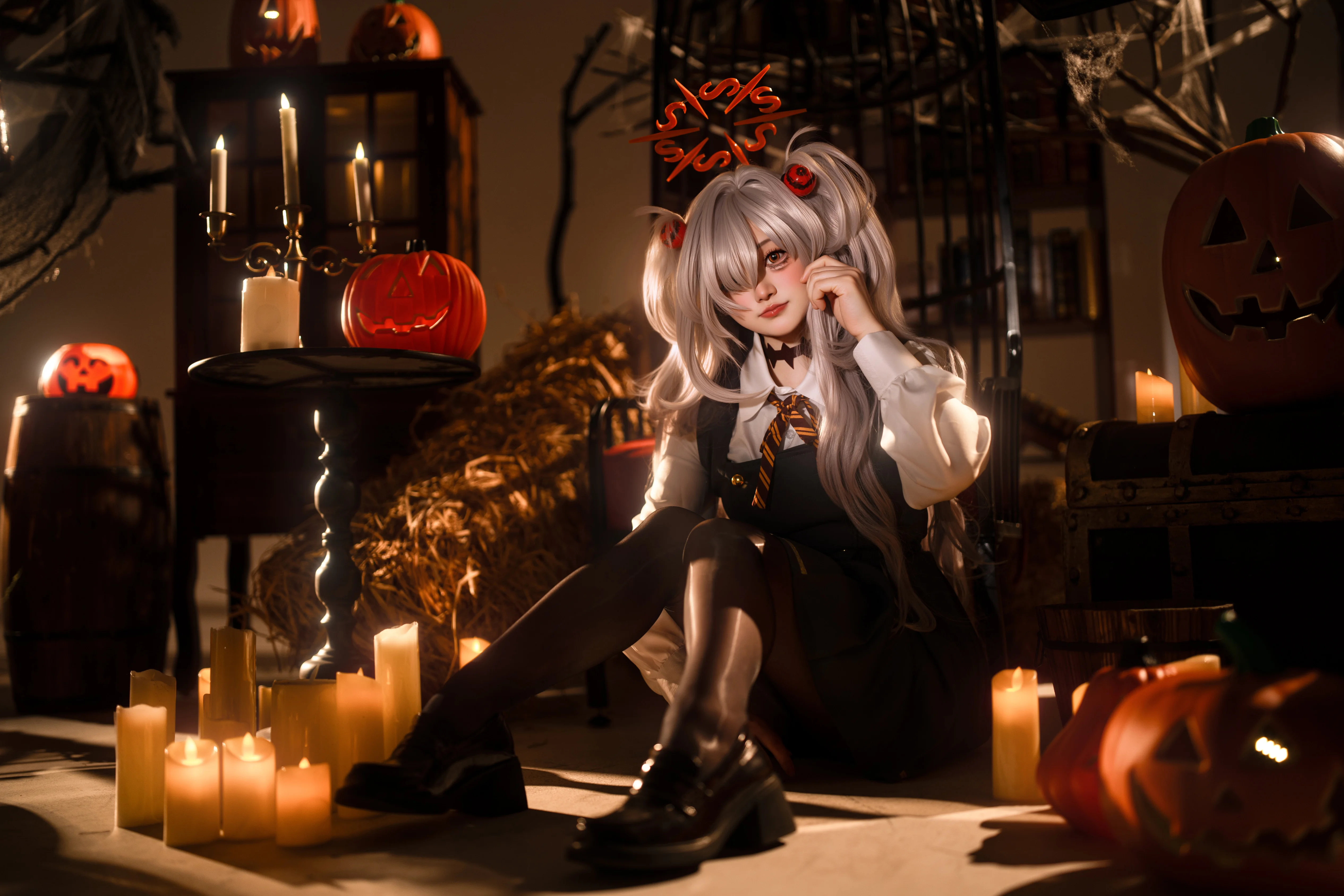 【板垣鹿江cos】碧蓝档案万圣节氛围感写真记录