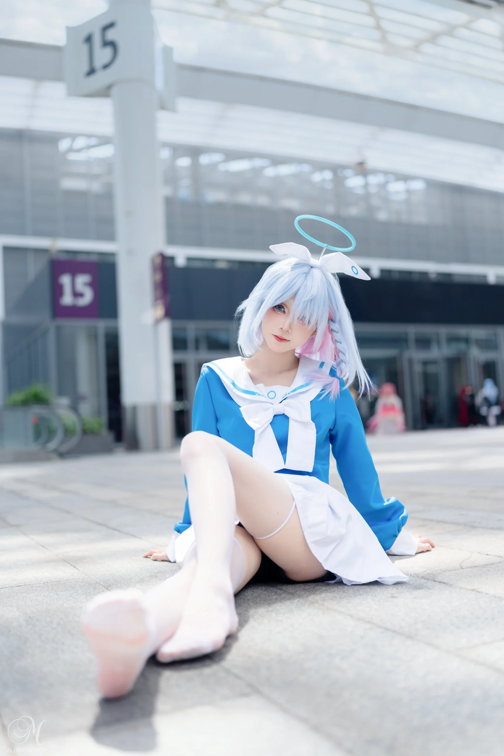 【阿罗娜cos】蔚蓝档案的蓝色恶魔展馆外实录