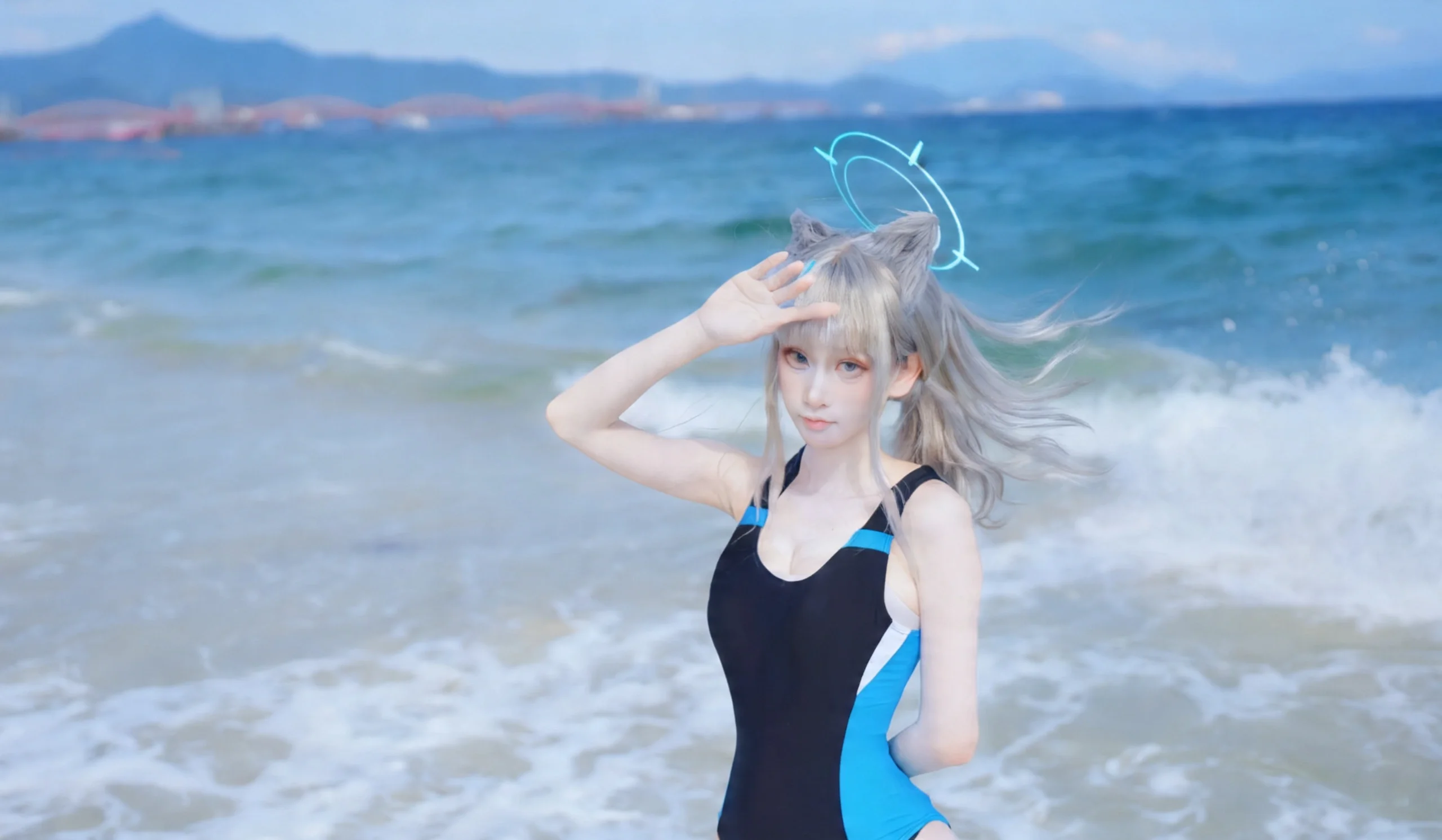 【砂狼白子cos】碧蓝档案夏日海风与晴空 - 第 1 张
