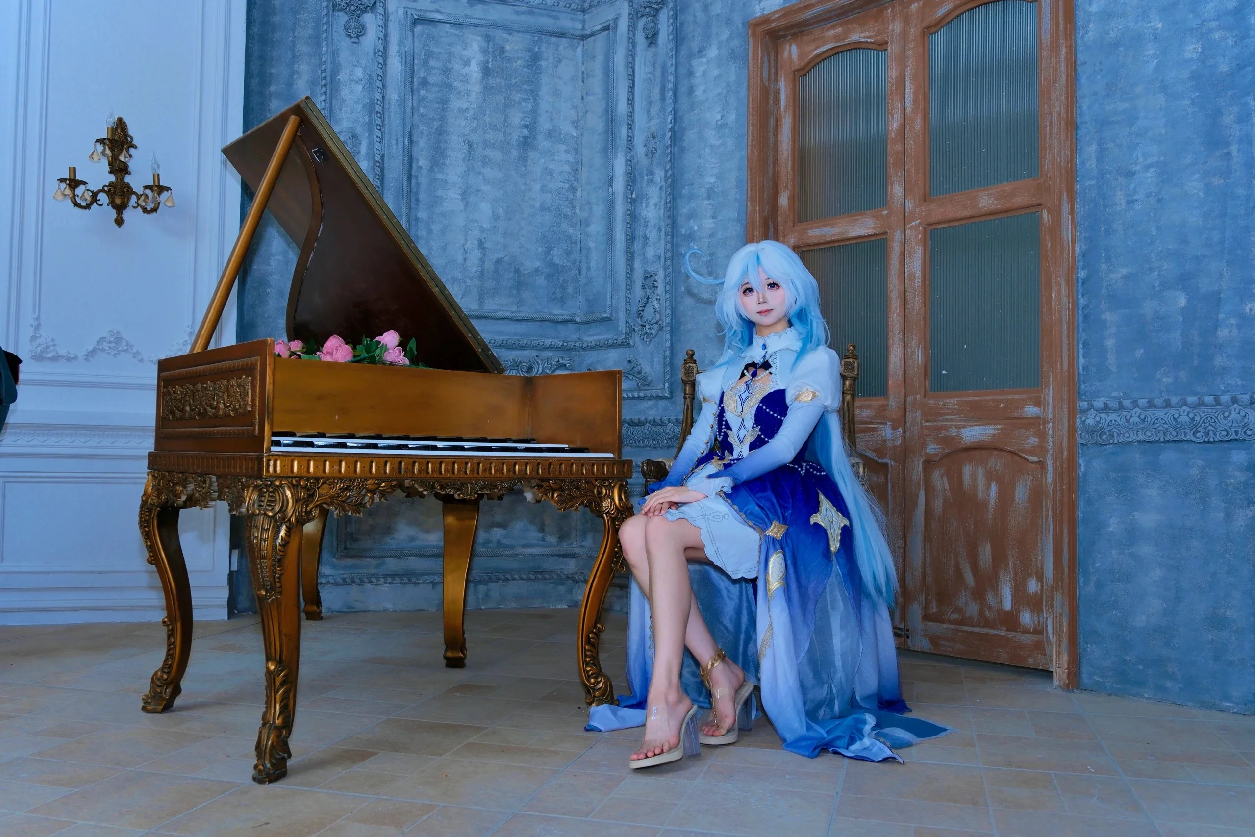 【芙宁娜cos】海边花园的午后，水之国度的人间真实 - 第 8 张