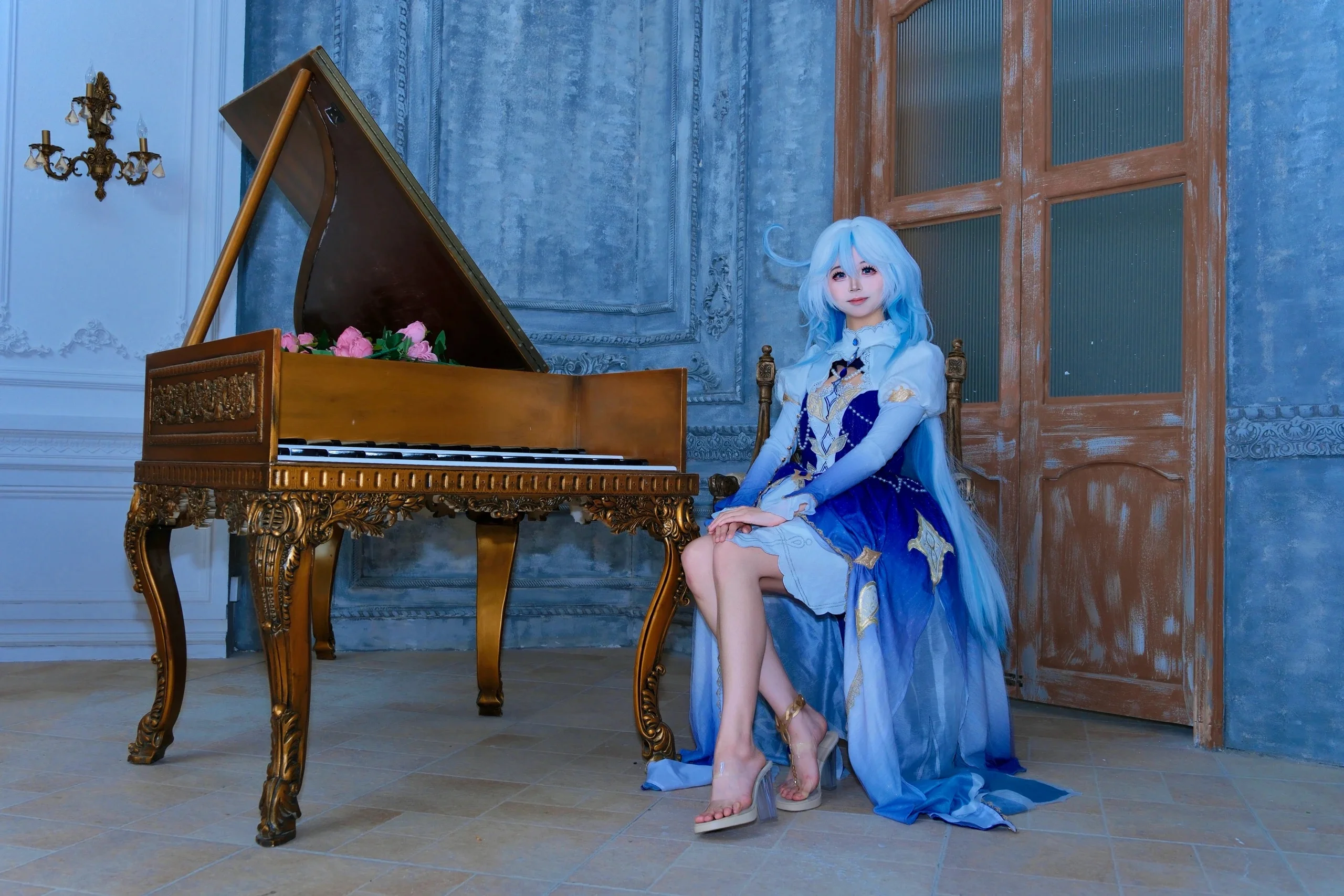 【芙宁娜cos】海边花园的午后，水之国度的人间真实 - 第 9 张