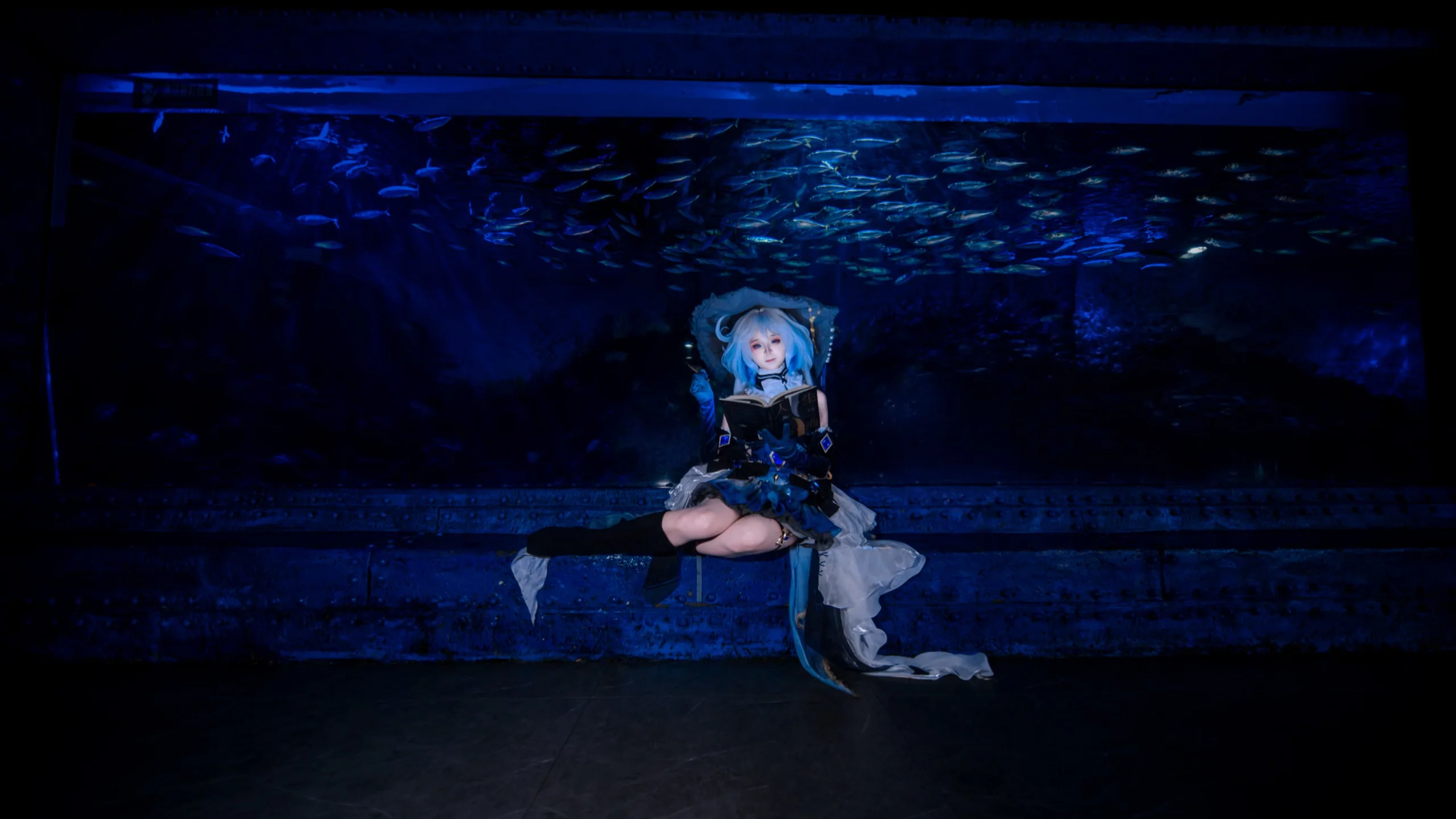 【芙宁娜cos】水族馆里的蓝调私设，静阅悠然 - 第 5 张