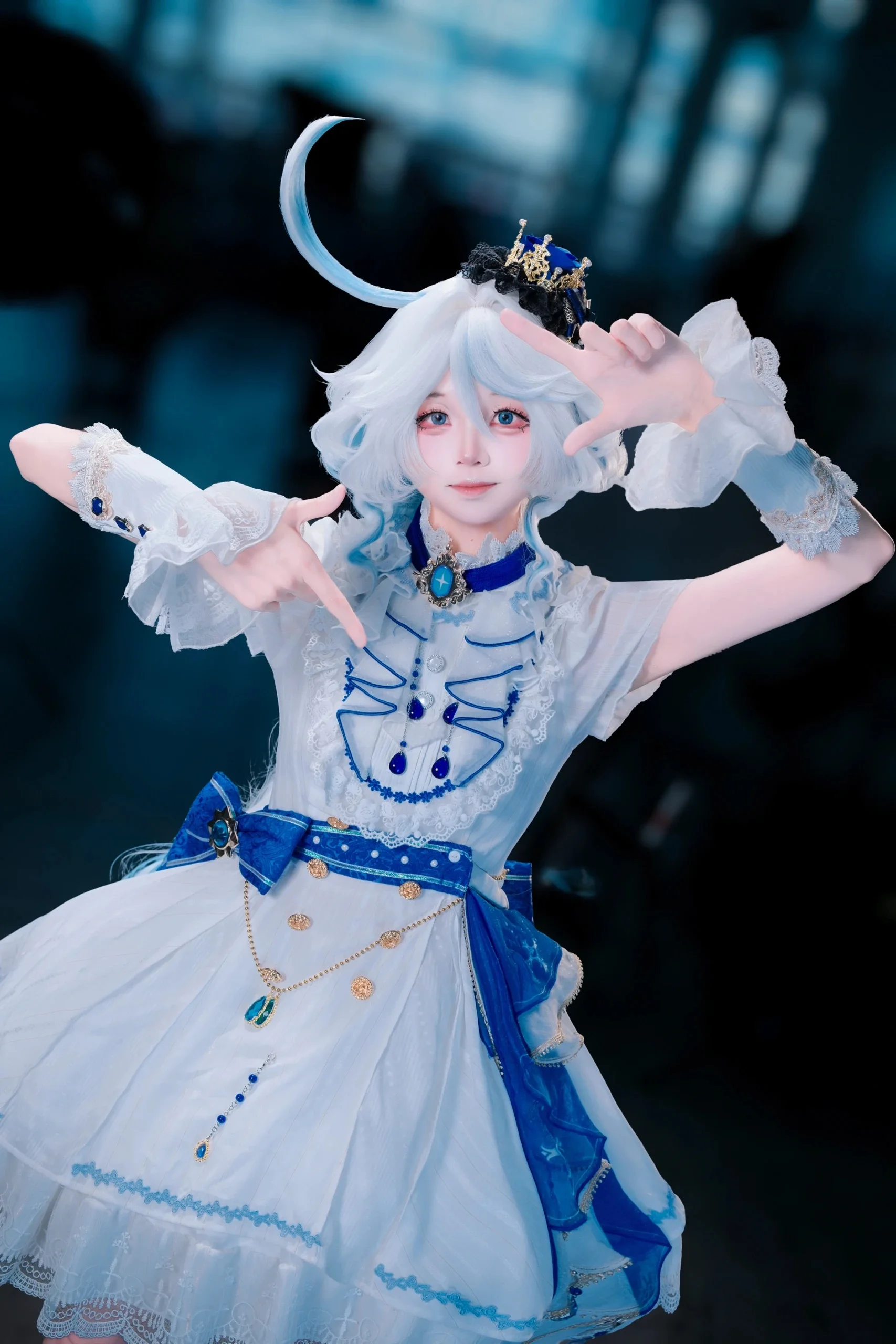 【芙宁娜cos】蓝色舞曲，夏日漫展的轻盈绽放 - 第 8 张