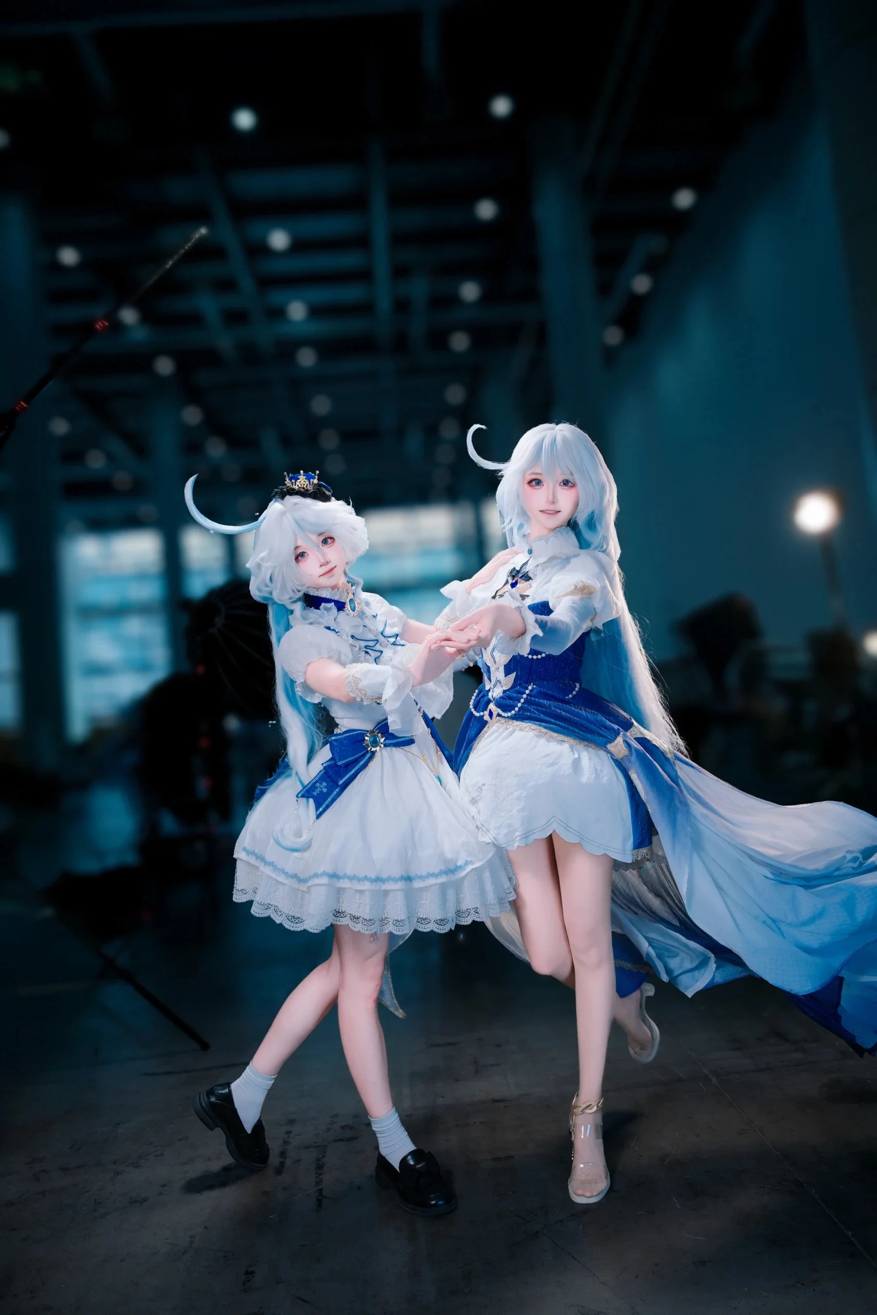 【芙宁娜cos】原神双人华尔兹，蓝白舞曲定格瞬间