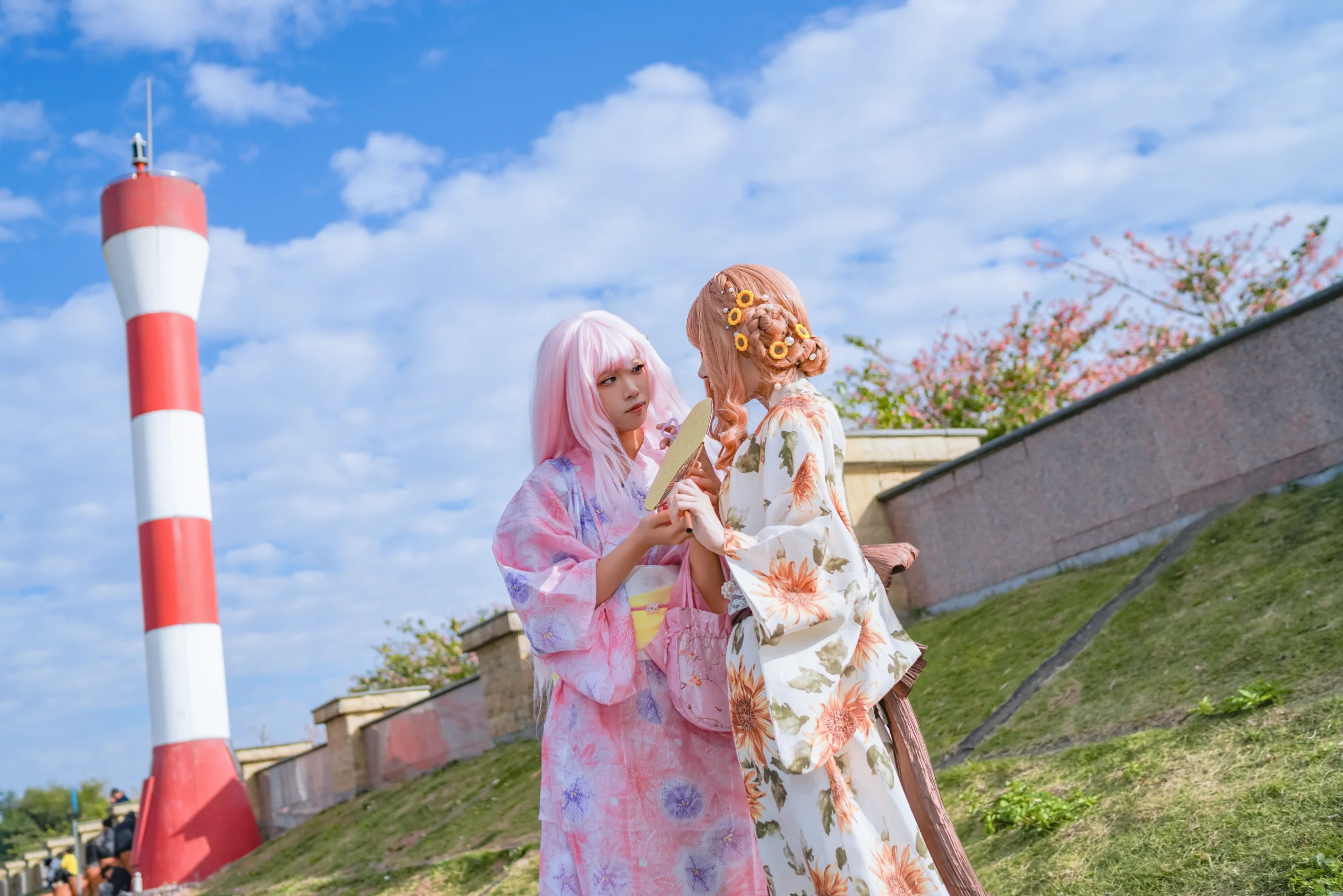 【千早爱音&长崎素世cos】MyGO夏日祭，爱素双人和风浴衣 - 第 9 张
