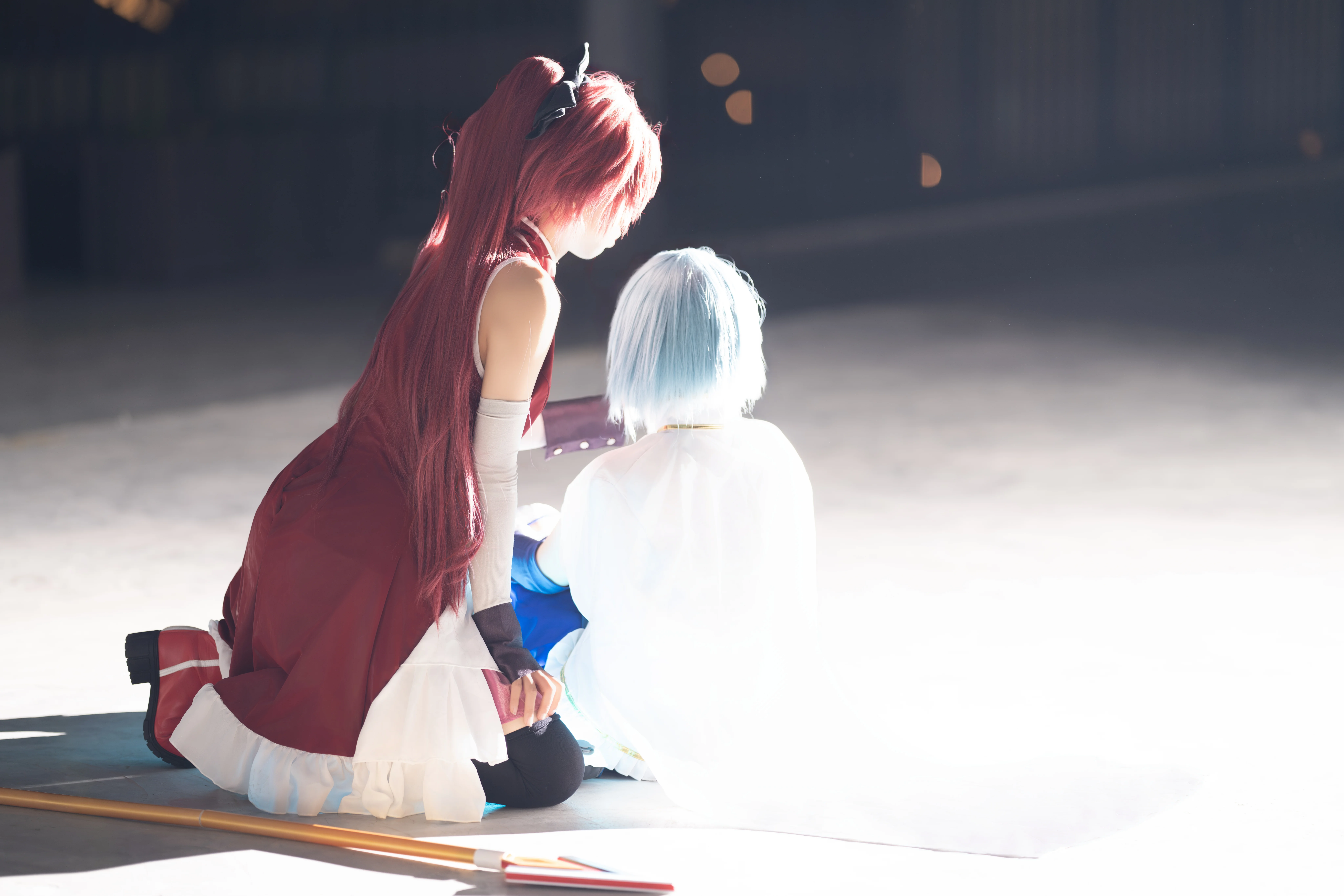 【佐仓杏子 美树沙耶香cos】魔法少女小圆，人鱼化作泡沫之下并肩的守护 - 第 2 张