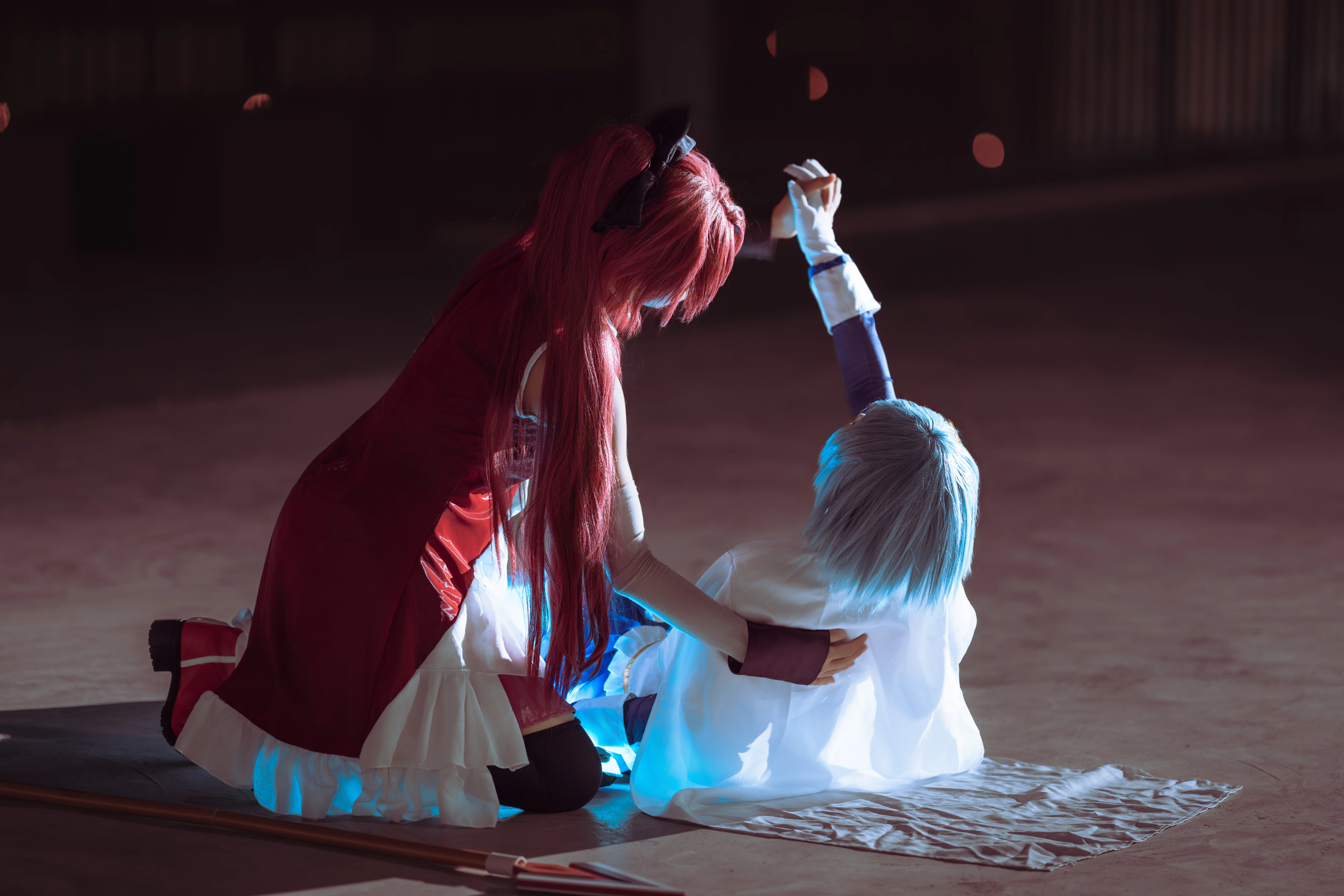 【佐仓杏子 美树沙耶香cos】魔法少女小圆，人鱼化作泡沫之下并肩的守护