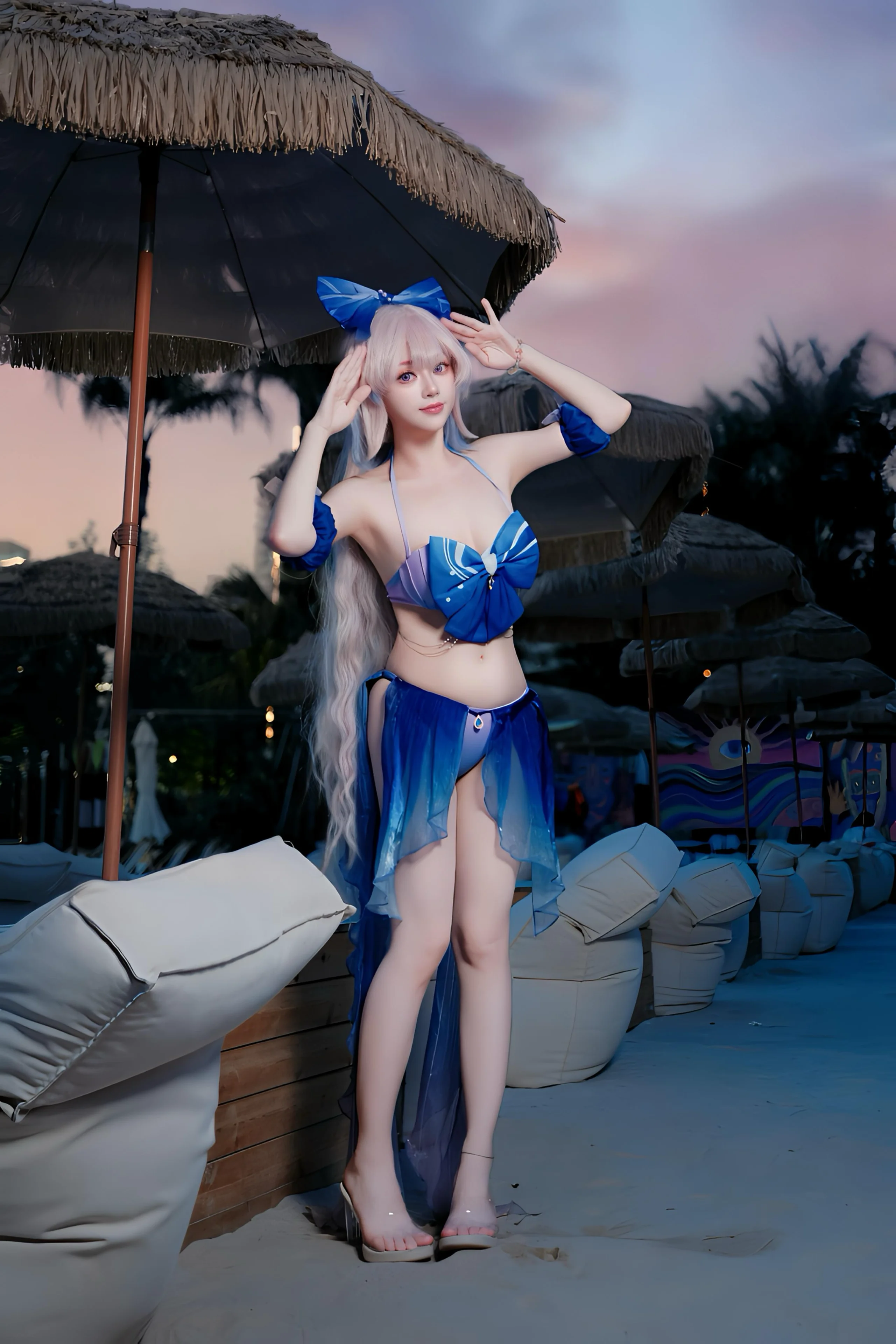 【珊瑚宫心海cos】迟来的夏日海滩与蔚蓝约定
