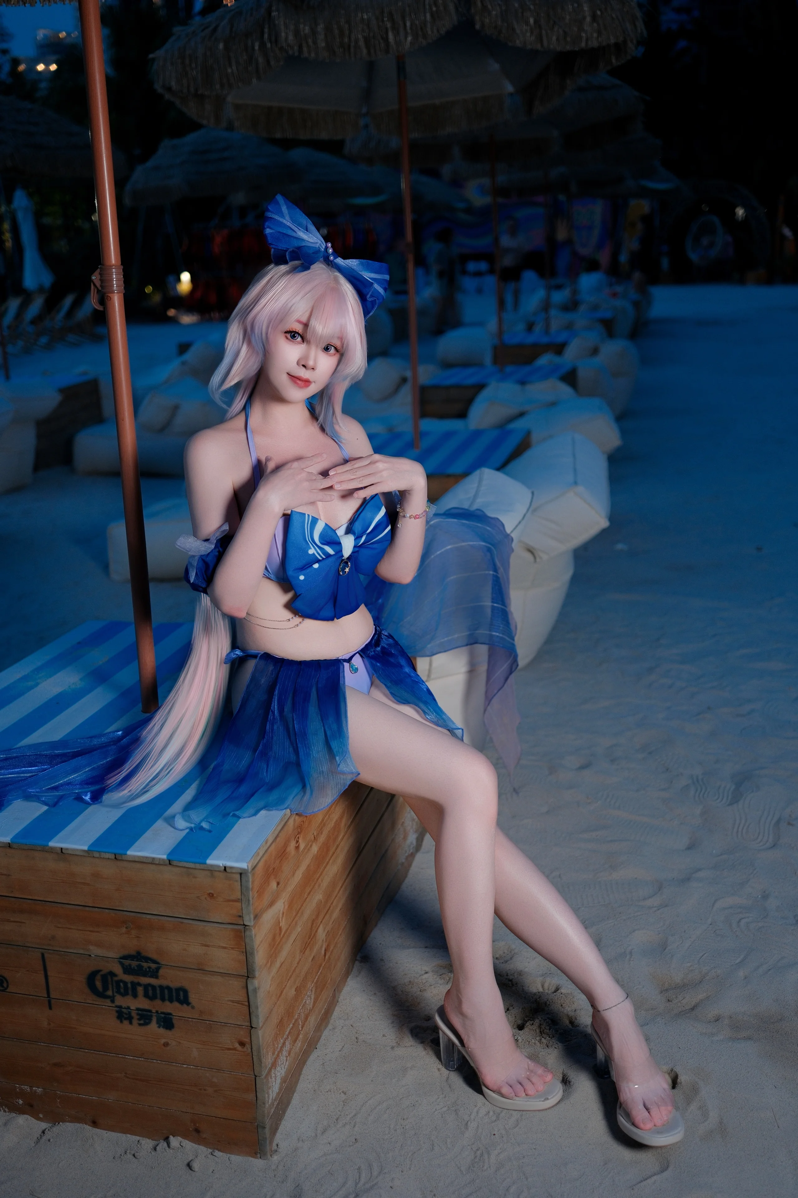 【珊瑚宫心海cos】迟来的夏日海滩与蔚蓝约定 - 第 2 张