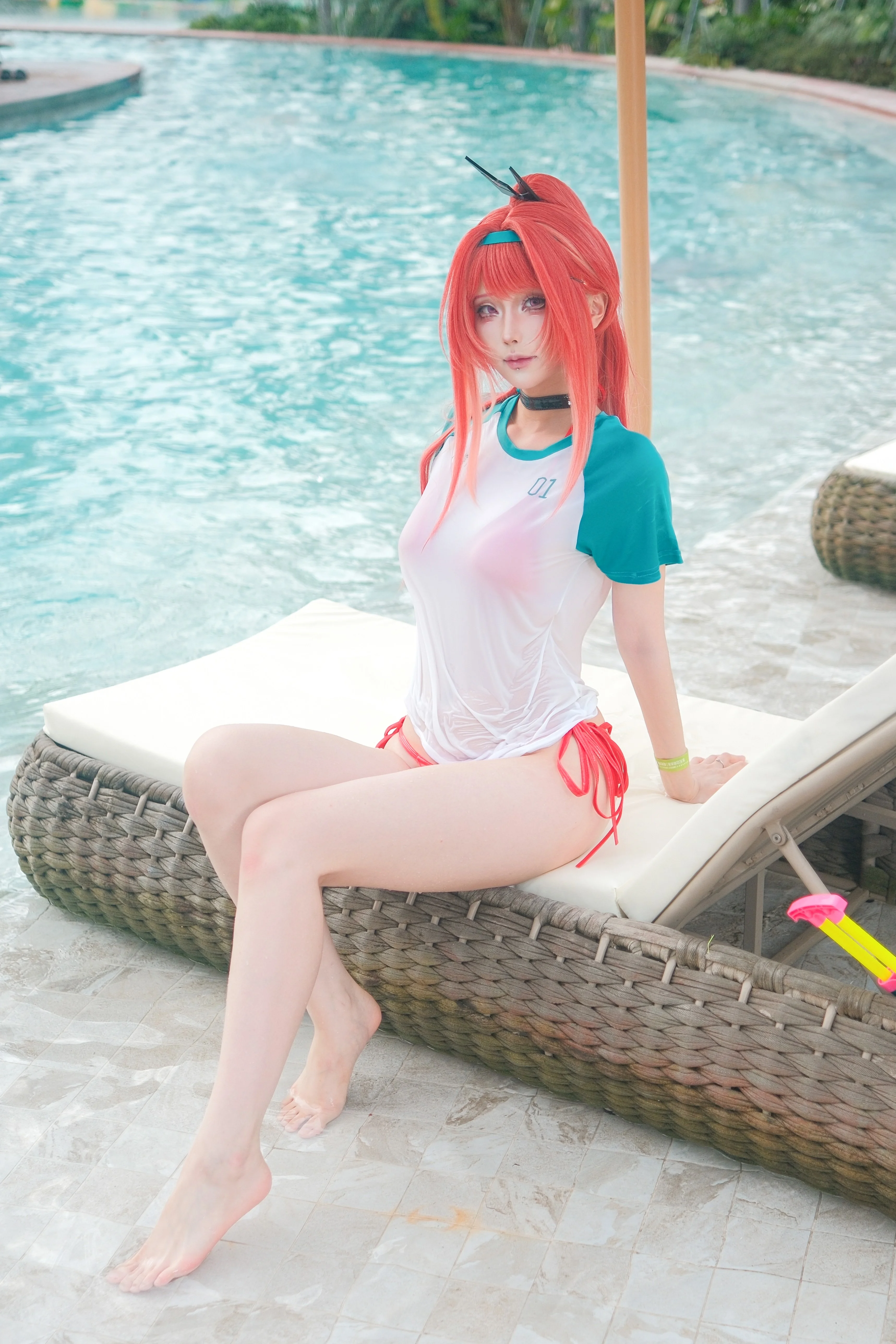 【拉毗cos】胜利女神nikke，泳池边的清爽一瞬