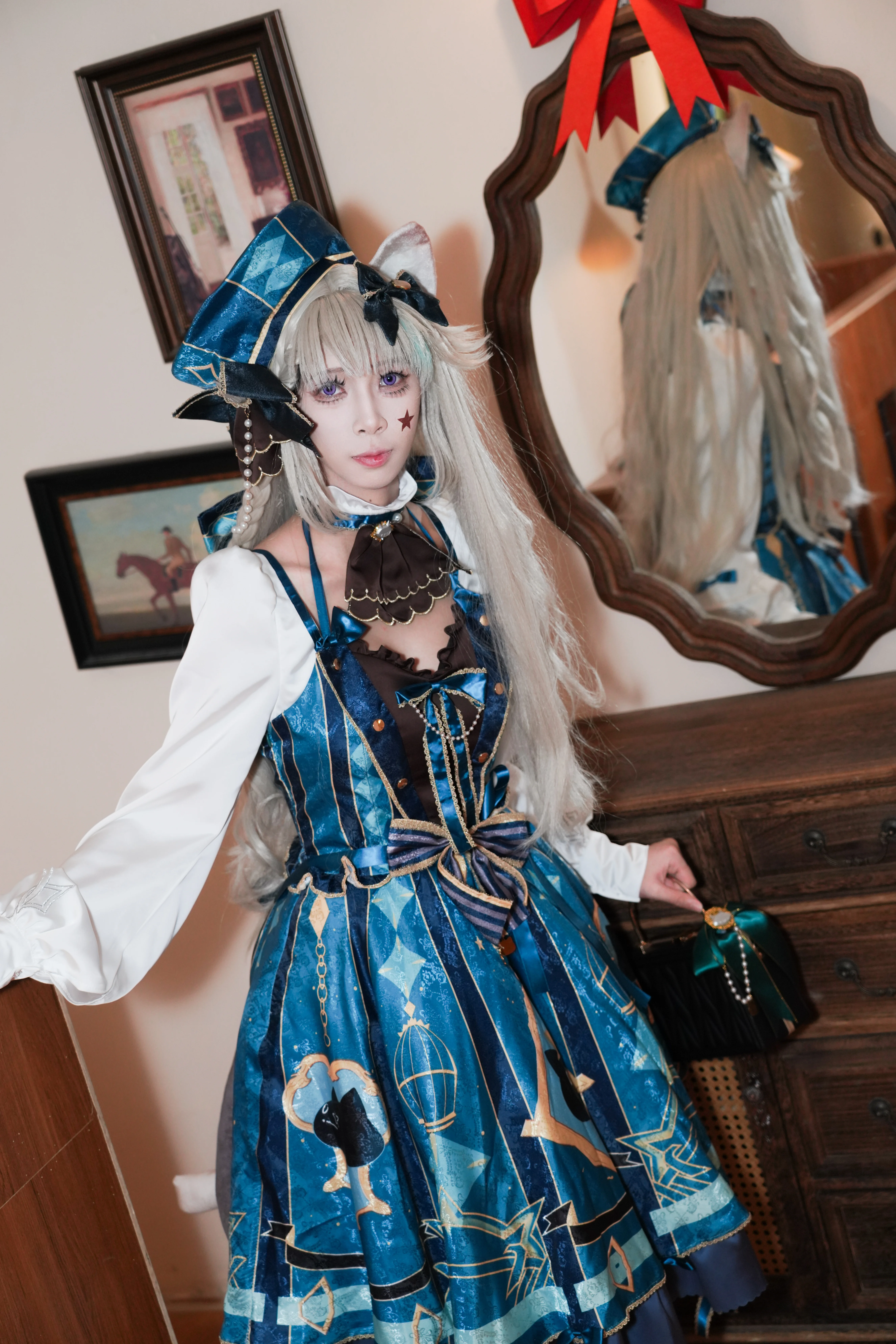 【リネット コスプレ】原神のマジックにゃんこ、冷静かつ優雅な冬の瞬間 - 2 枚目
