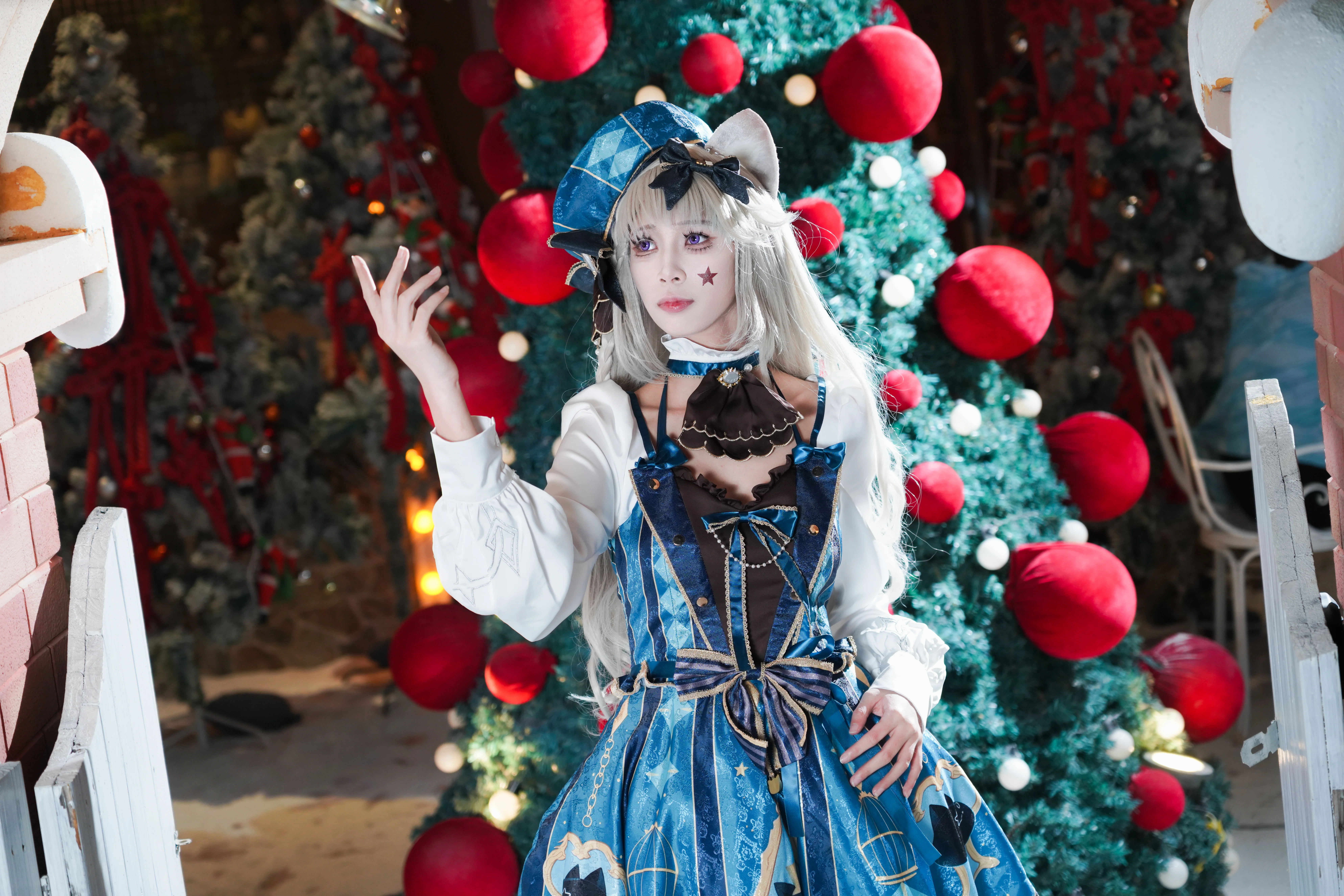 【リネット コスプレ】原神のマジックにゃんこ、冷静かつ優雅な冬の瞬間 - 5 枚目